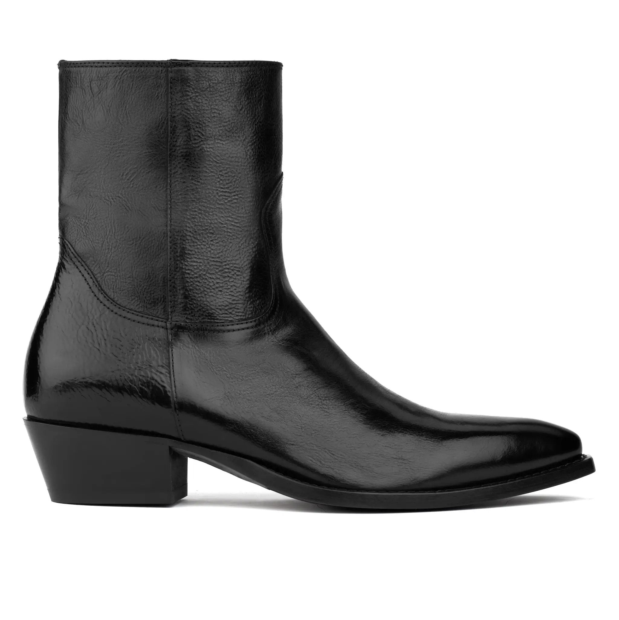 Augustus Black Leather Western Boot by To Boot New York