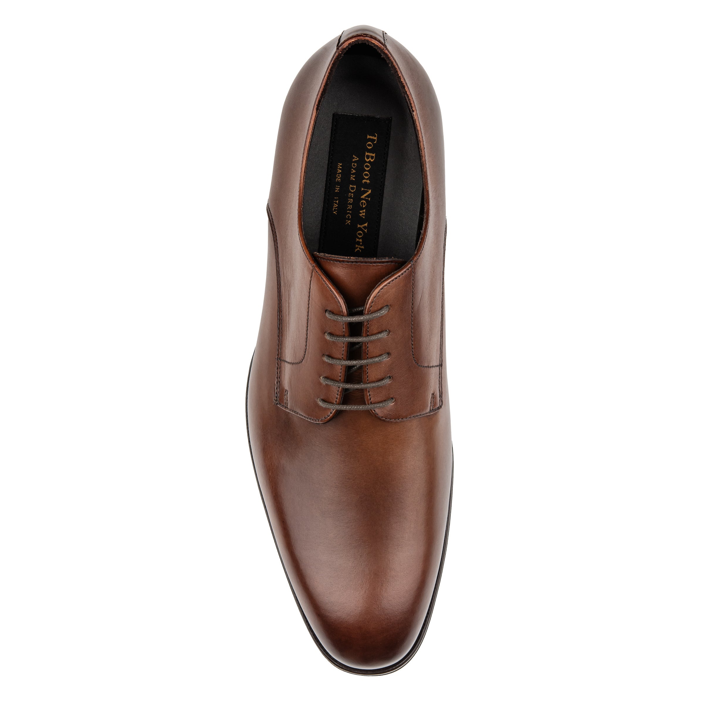 Davide Burnished Brown Derby Oxford