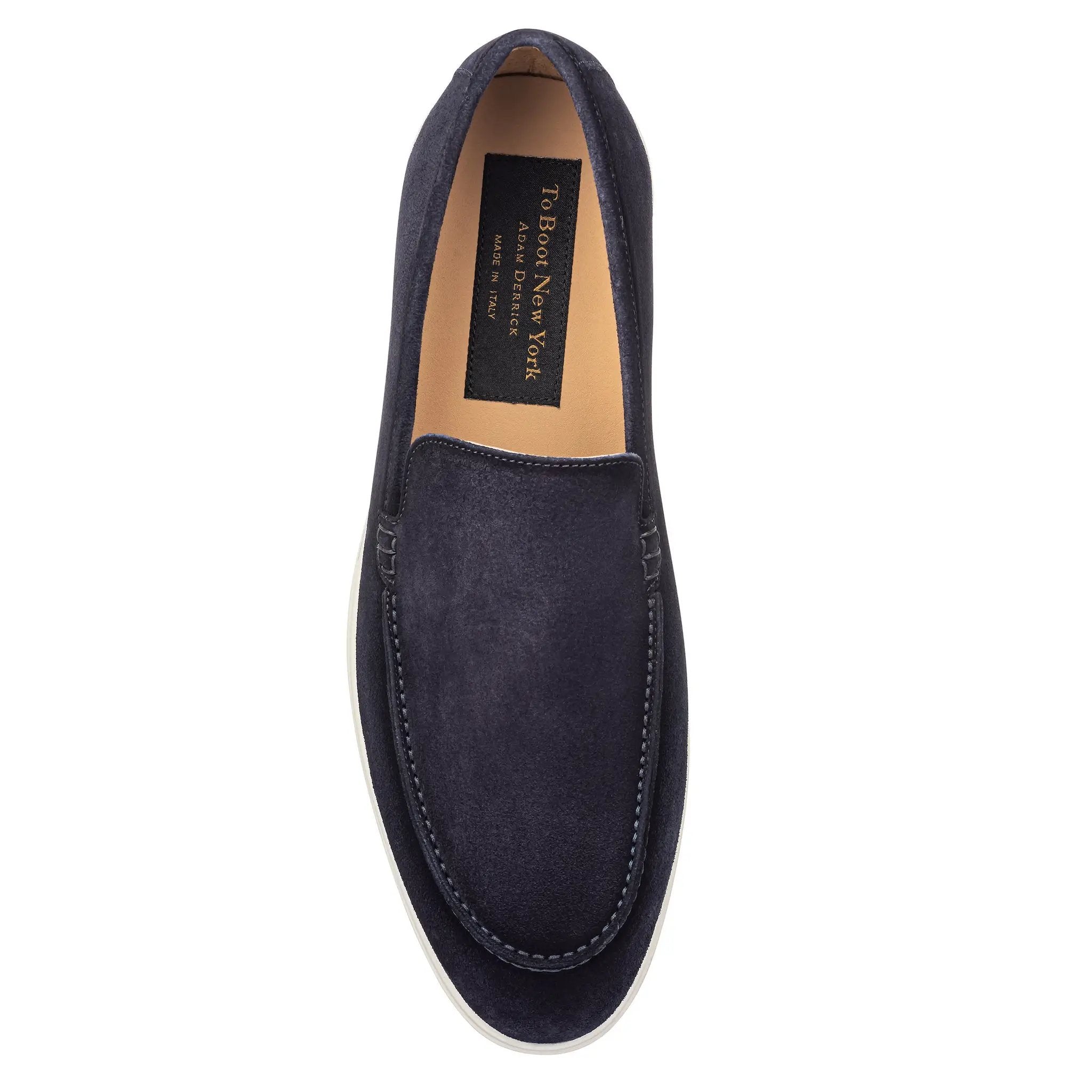 Montage Navy Suede Slip-On Loafer by To Boot New York