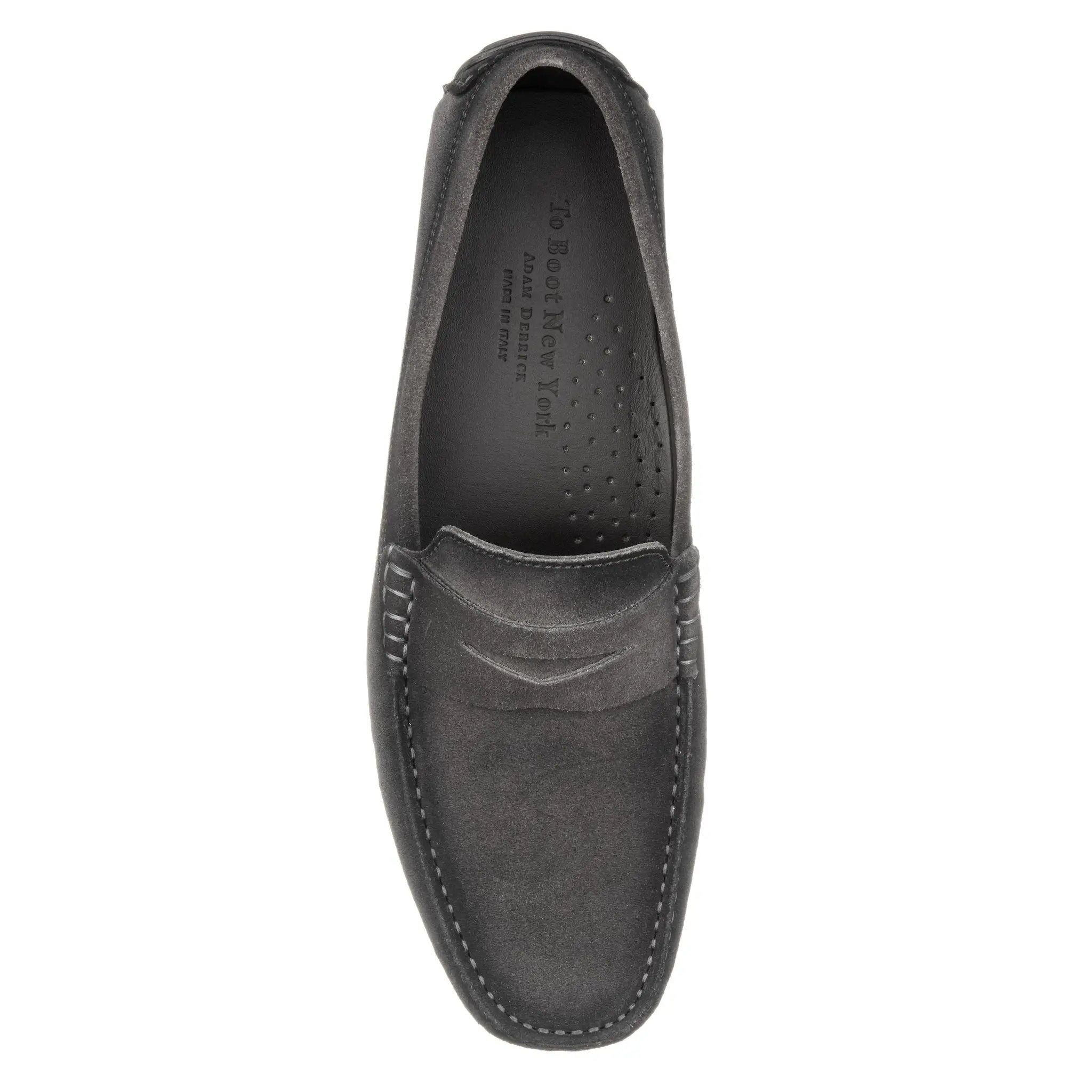 Adelaide Grey Aero Suede Driving Shoe by To Boot New York