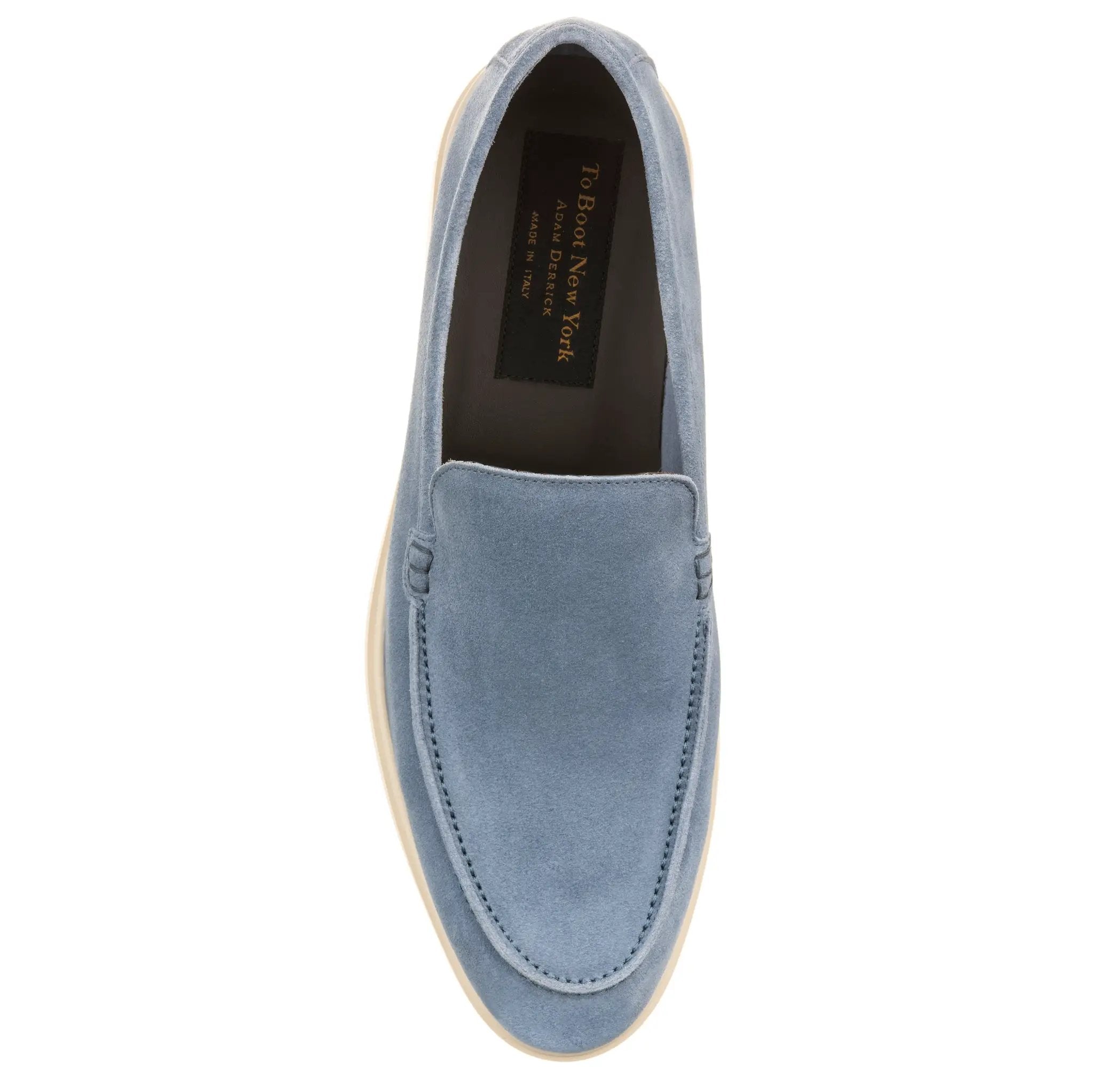 Hathaway Sky Blue Suede Slip-On by To Boot New York