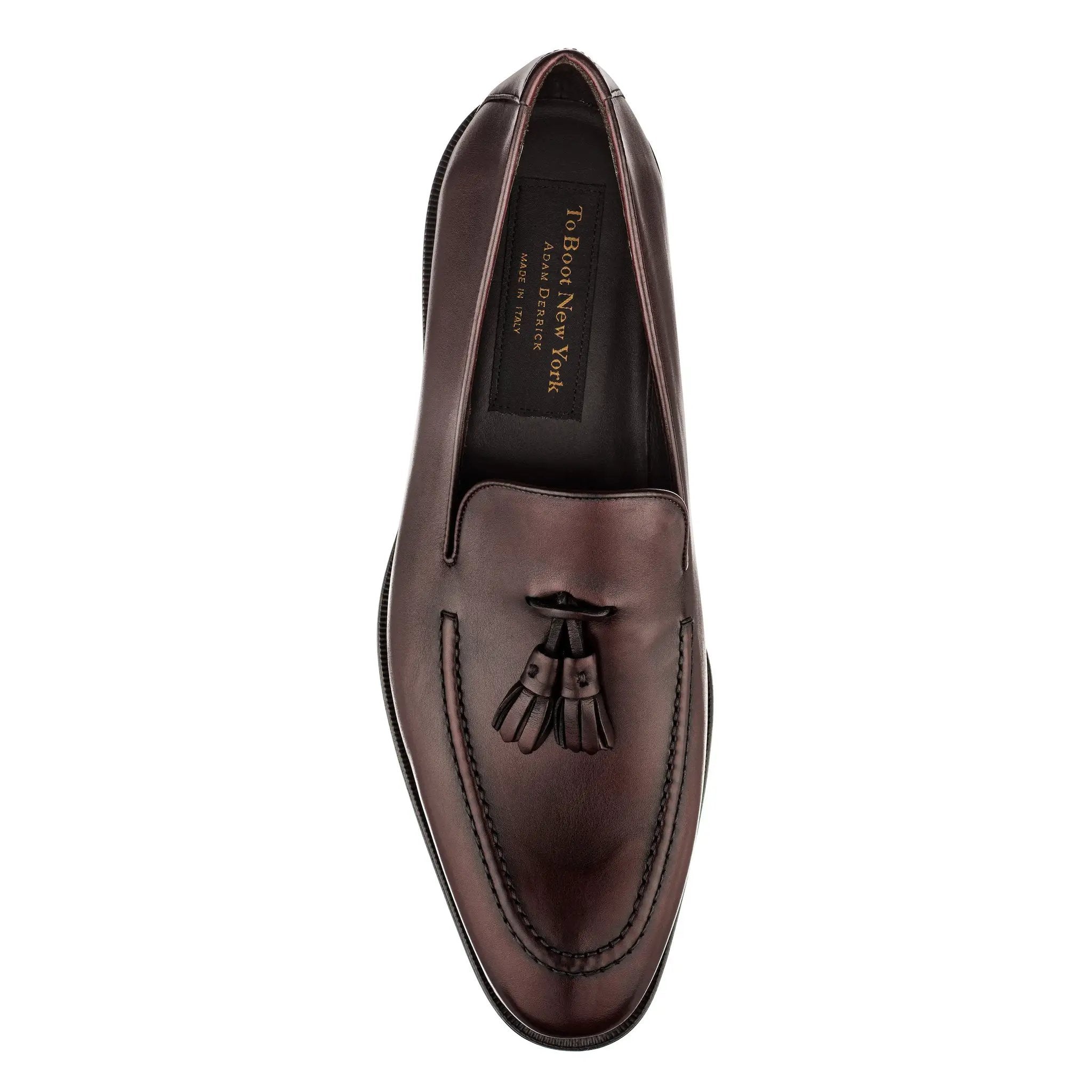 Maurizio Bordeaux Calf Tassel Loafer by To Boot New York