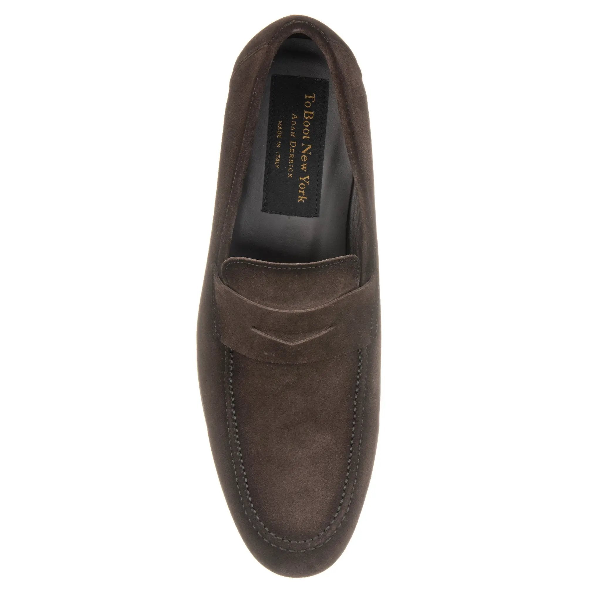 Aldrin Brown Aero Suede Penny Loafer by To Boot New York