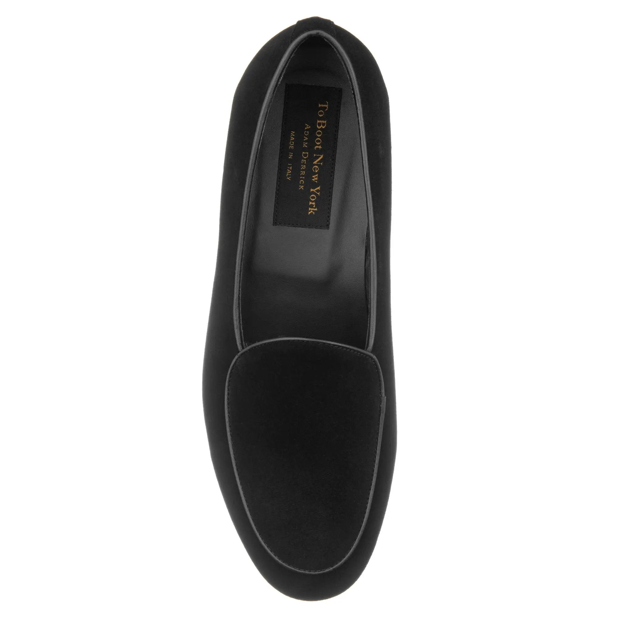 Gallagher Black Suede Belgian Loafer by To Boot New York