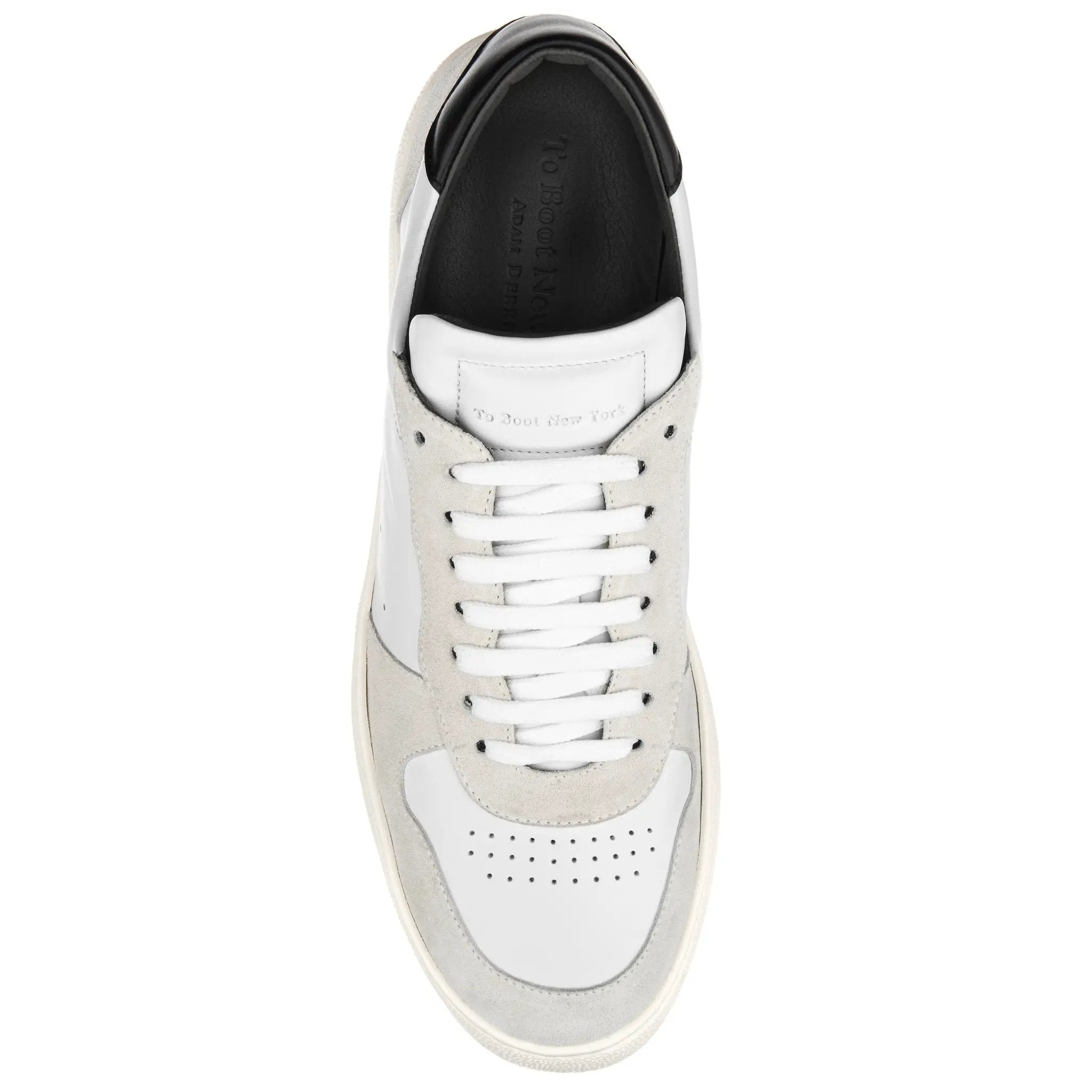 Cheadle White Calf Court Sneaker by To Boot New York