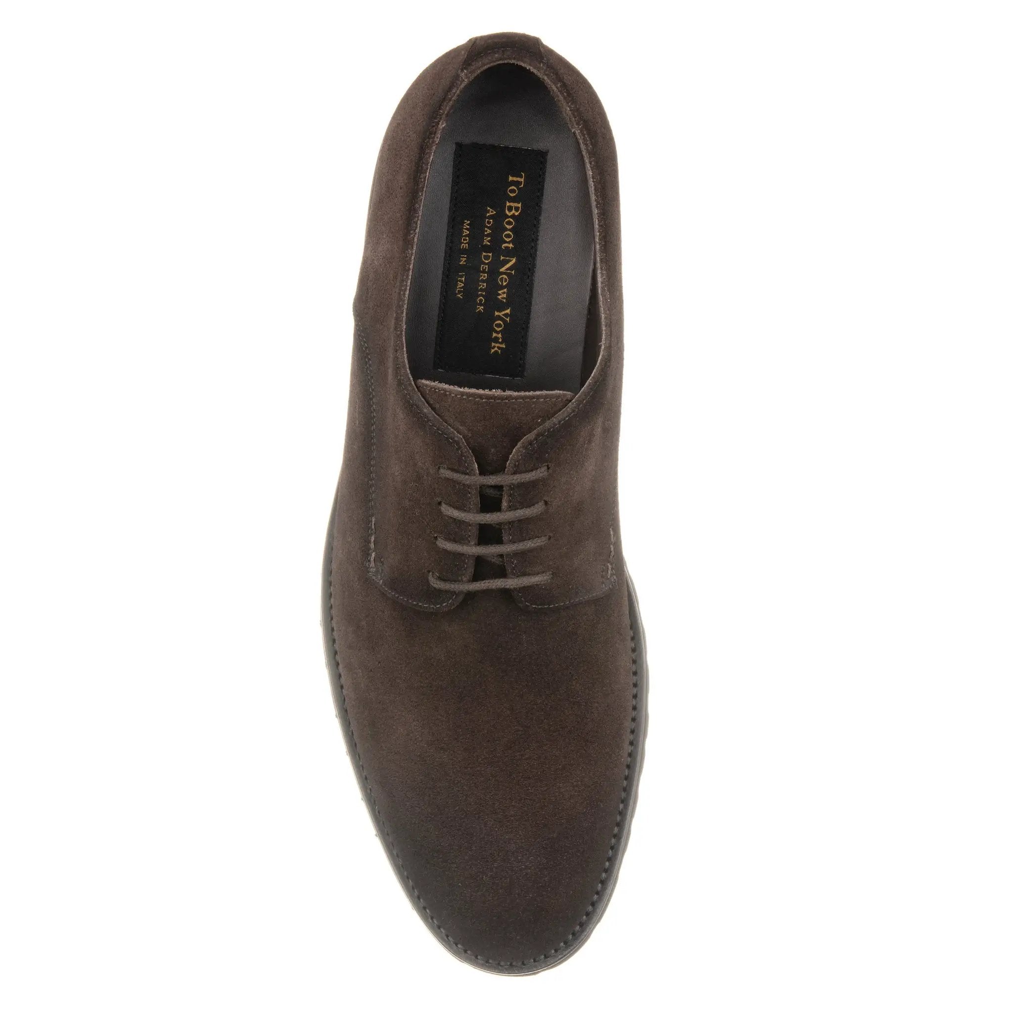 Parkrose Dark Brown Suede Derby Oxford by To Boot New York