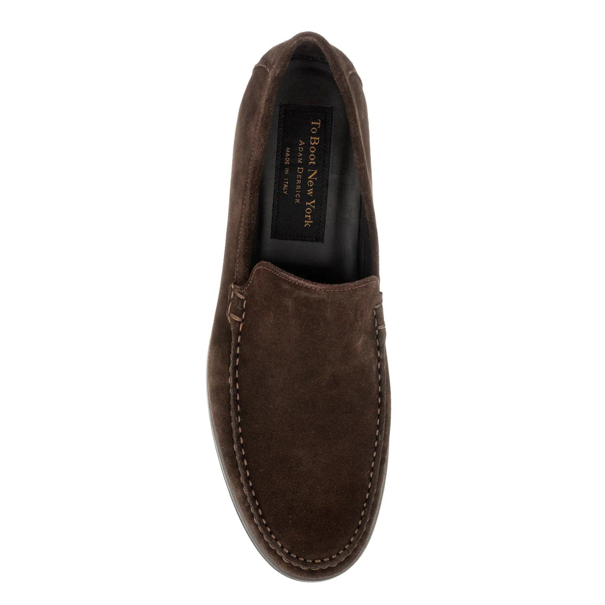 Berwick Dark Brown Suede Loafer by To Boot New York