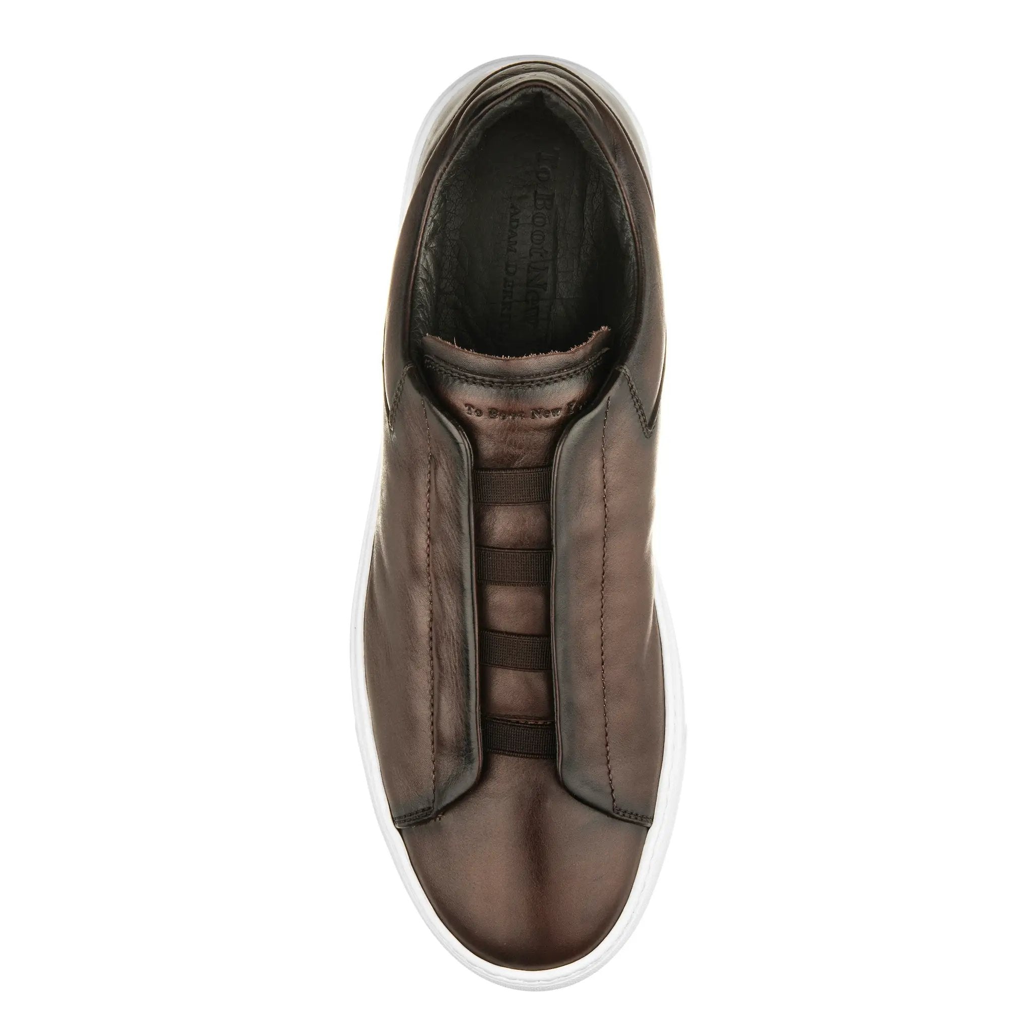 Ainsworth Dark Brown Elastic Slip-On Sneaker by To Boot New York