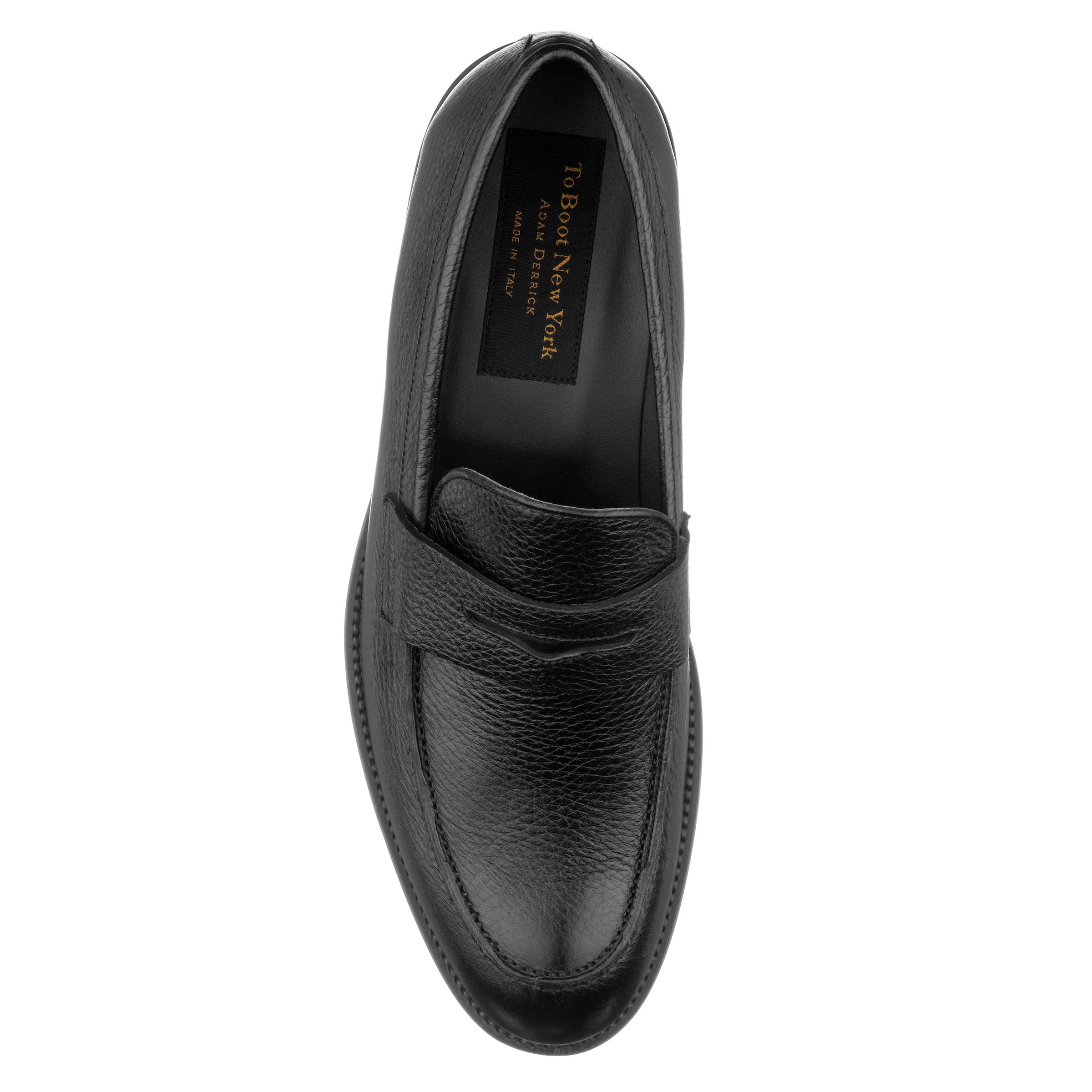 Slade Black Deerskin Loafer