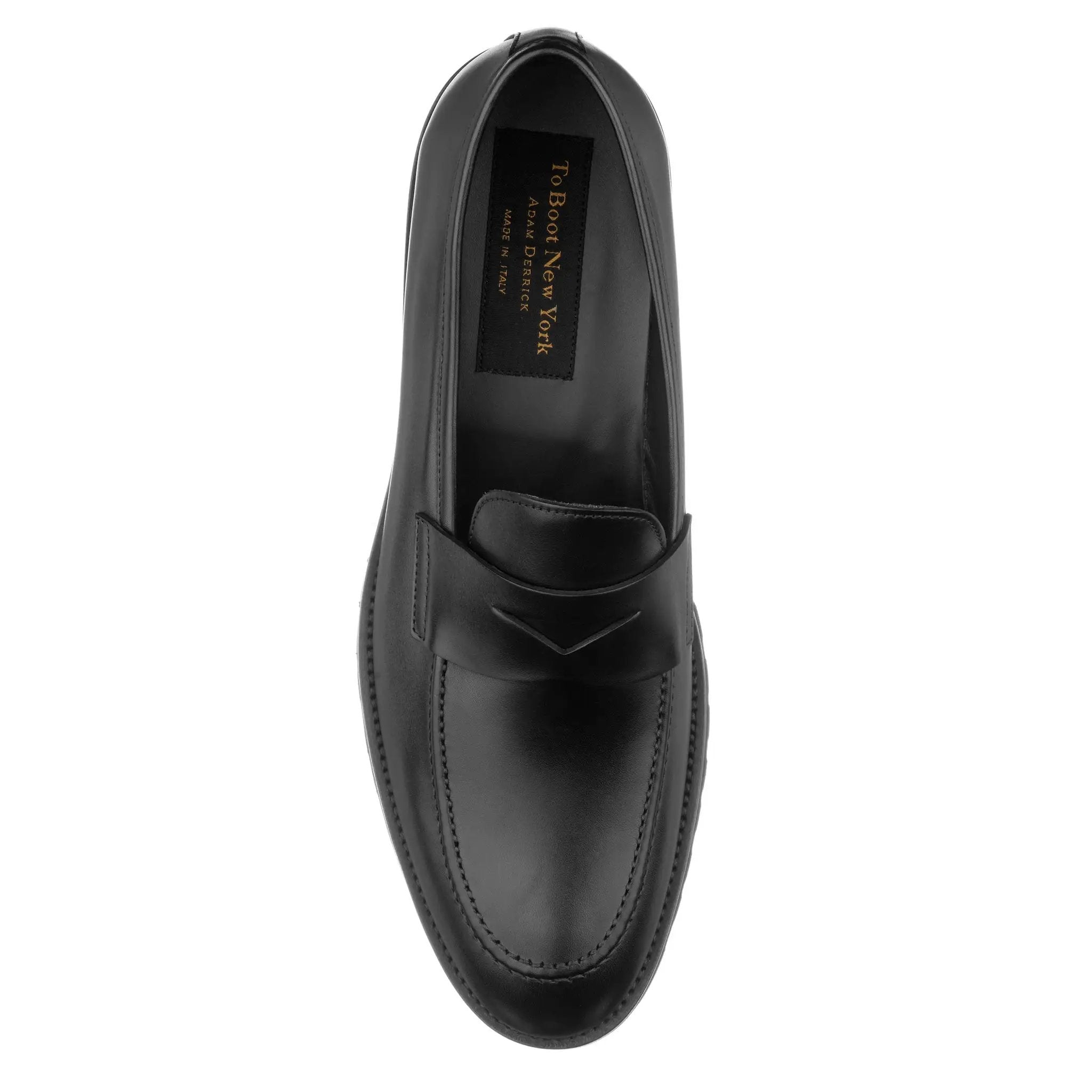 Nino Black Calf Lug Sole Penny Loafer by To Boot New York