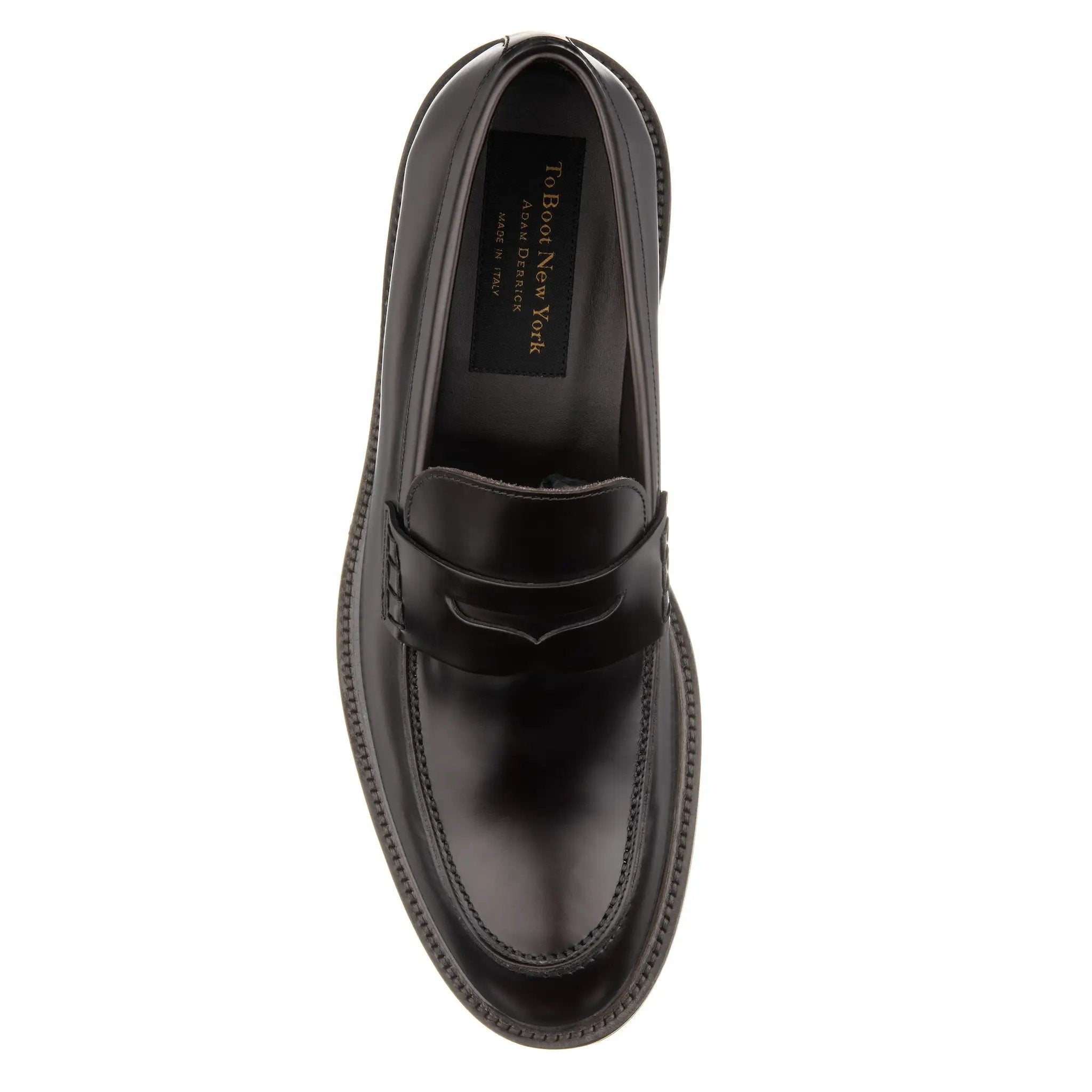 Balboa Dark Brown Leather Penny Slip-On by To Boot New York