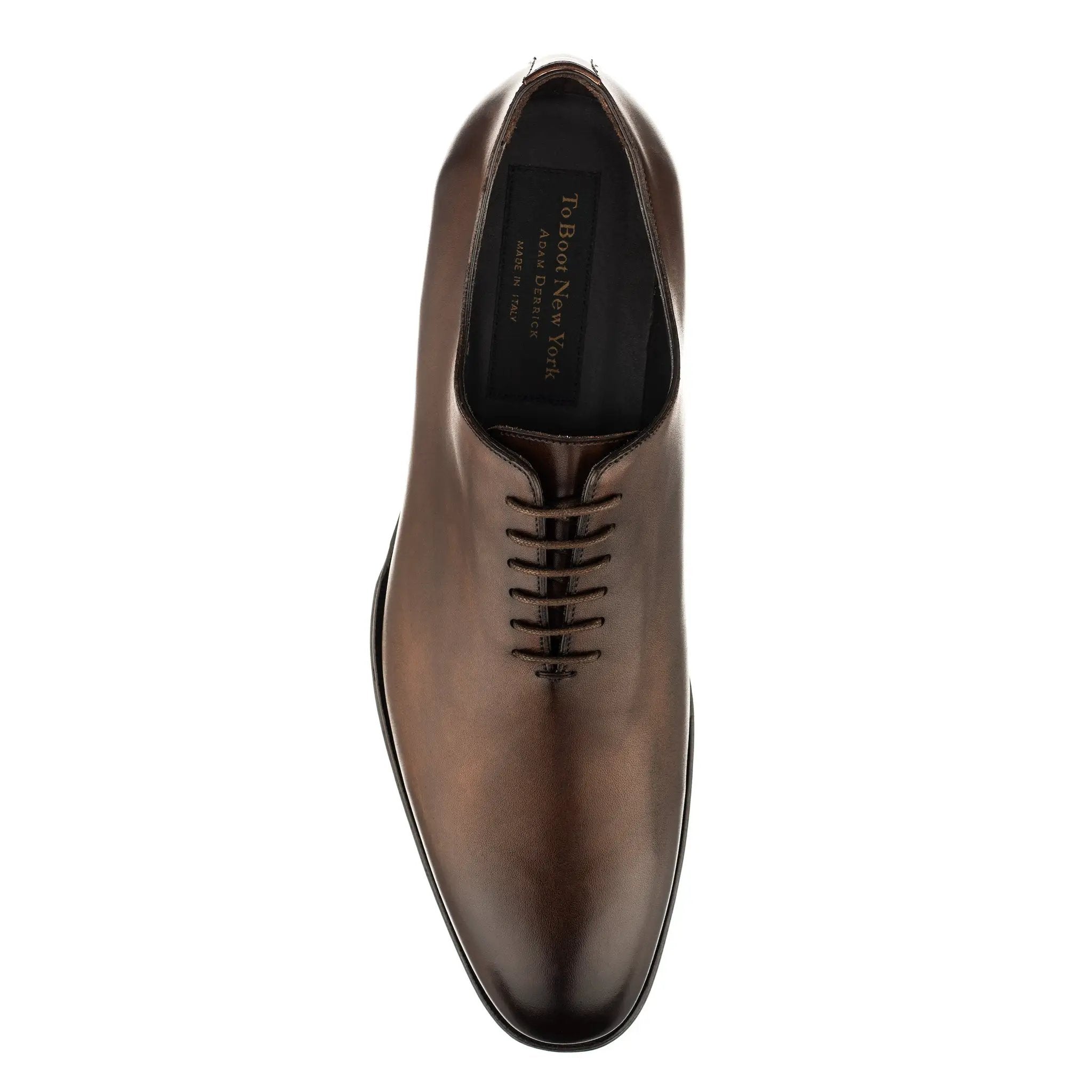TO Boot New York Men's Chamberlain Leather Dress Shoes - Brown - Size 7.5 - Ebano TO Boot New York Men's Chamberlain Leather Dress Shoes - Brown - Size 7.5 - Ebano
