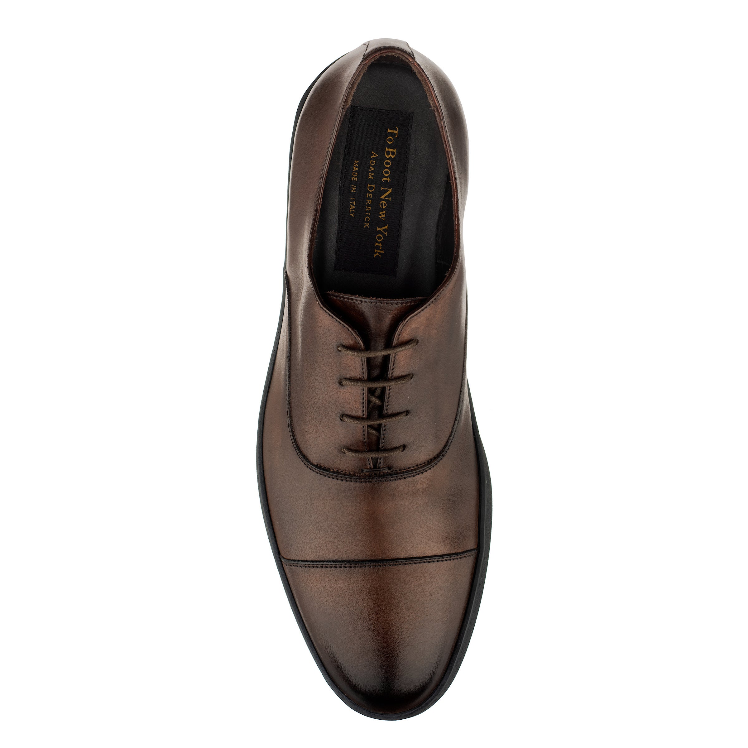 Randy Burnished Brown Cap Toe Hybrid Lace Up