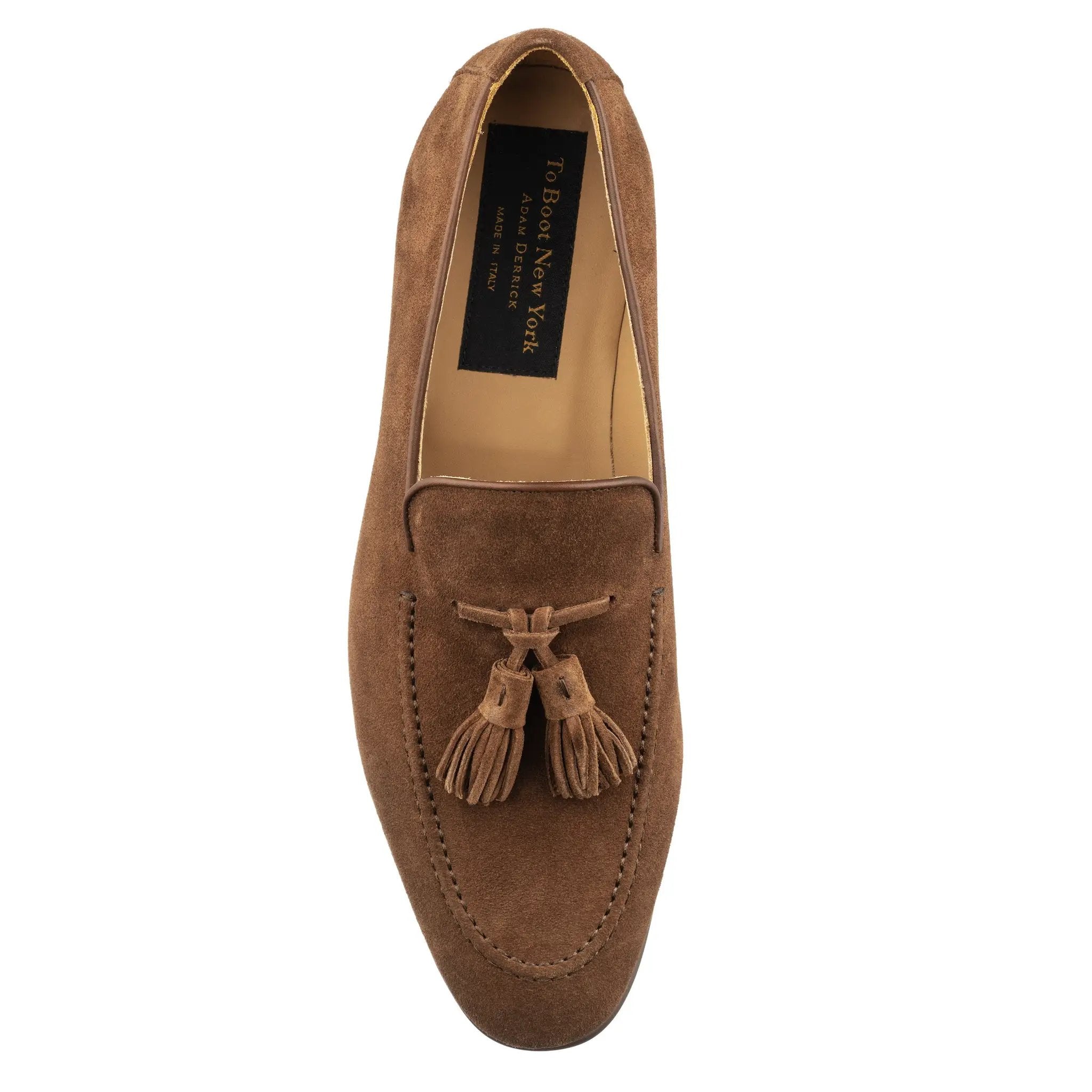 Calistoga Brown Suede Tassel Loafer by To Boot New York