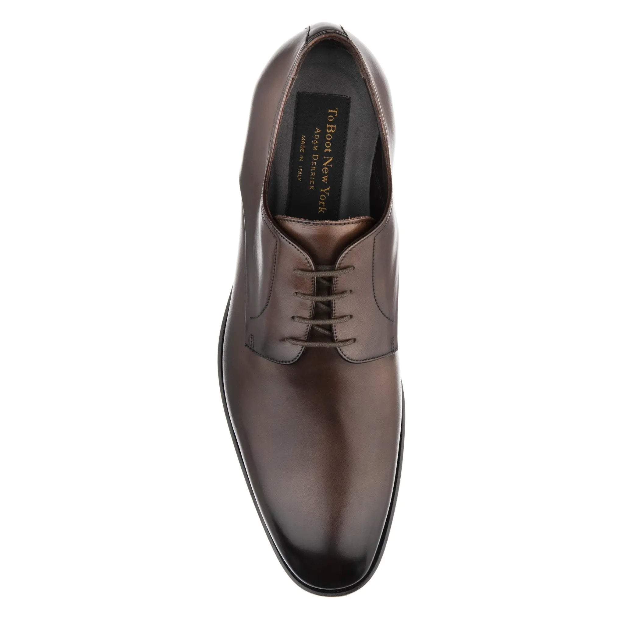 Parsons Dark Brown Calf Leather Derby Oxford by To Boot New York