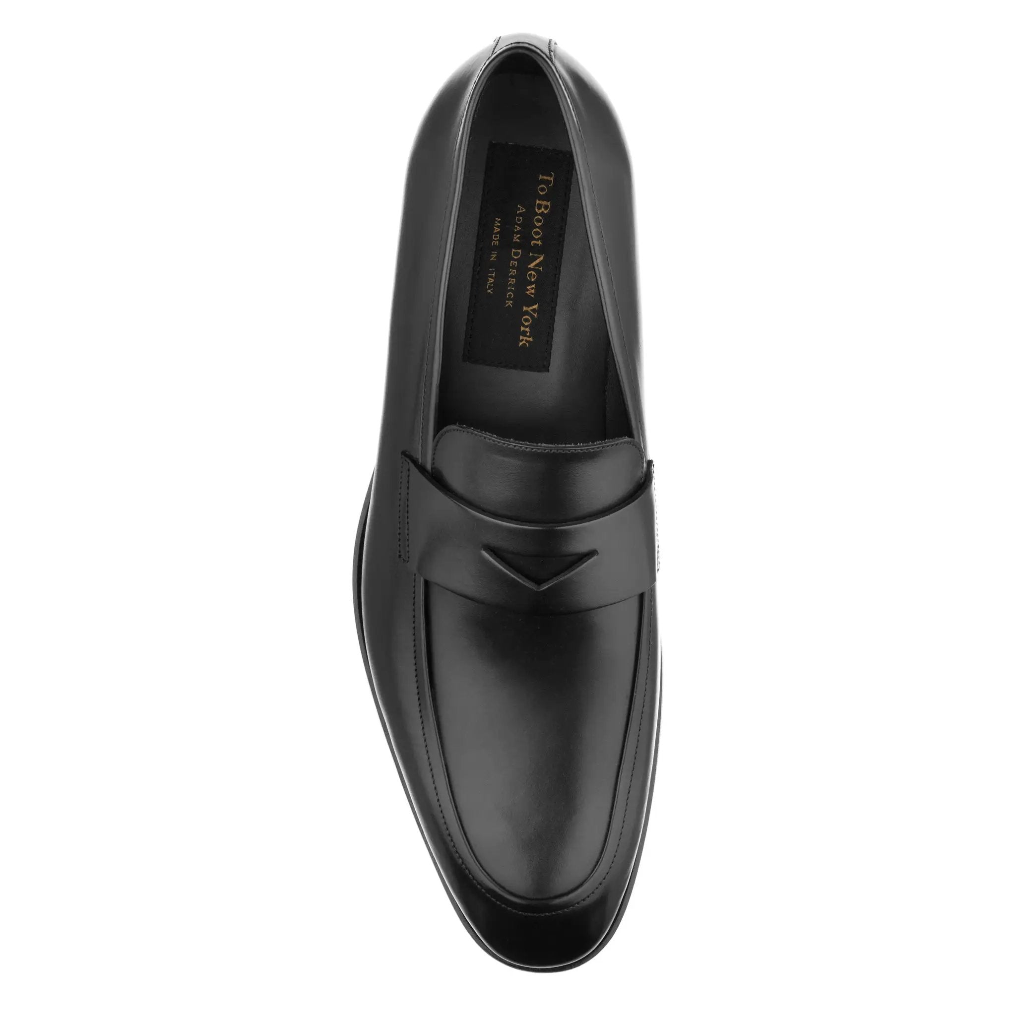 Jagger Black Calf Penny Loafer by To Boot New York