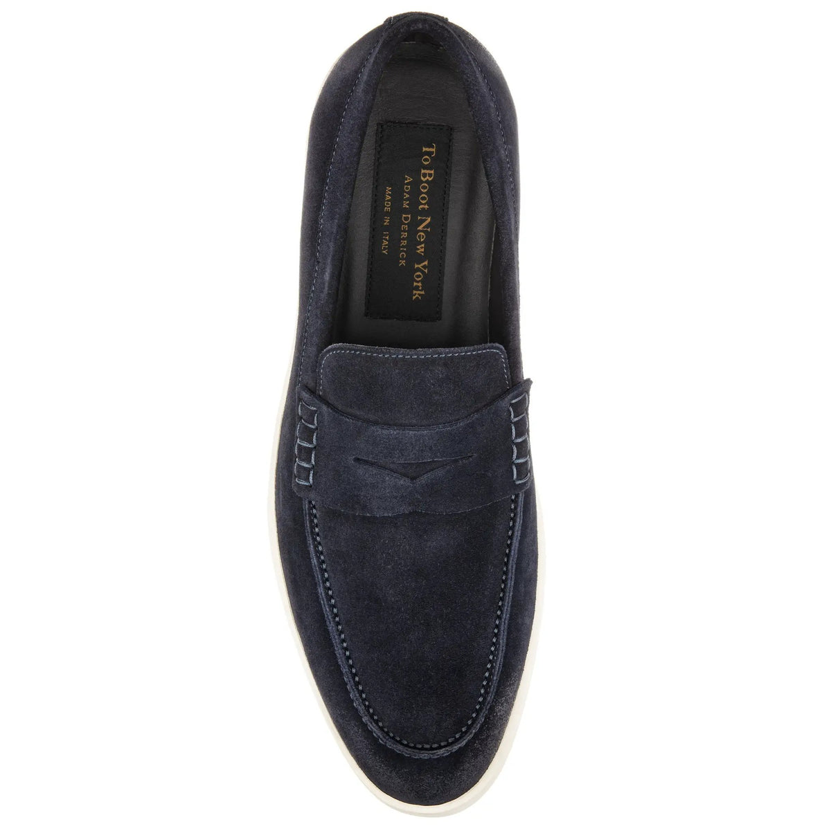 To Boot New York Lucca Velvet Loafers Mens Size 11 M Navy Blue Leather Italy To Boot New York - Montage Blue Suede Loafer | Mitchell Stores main image 4