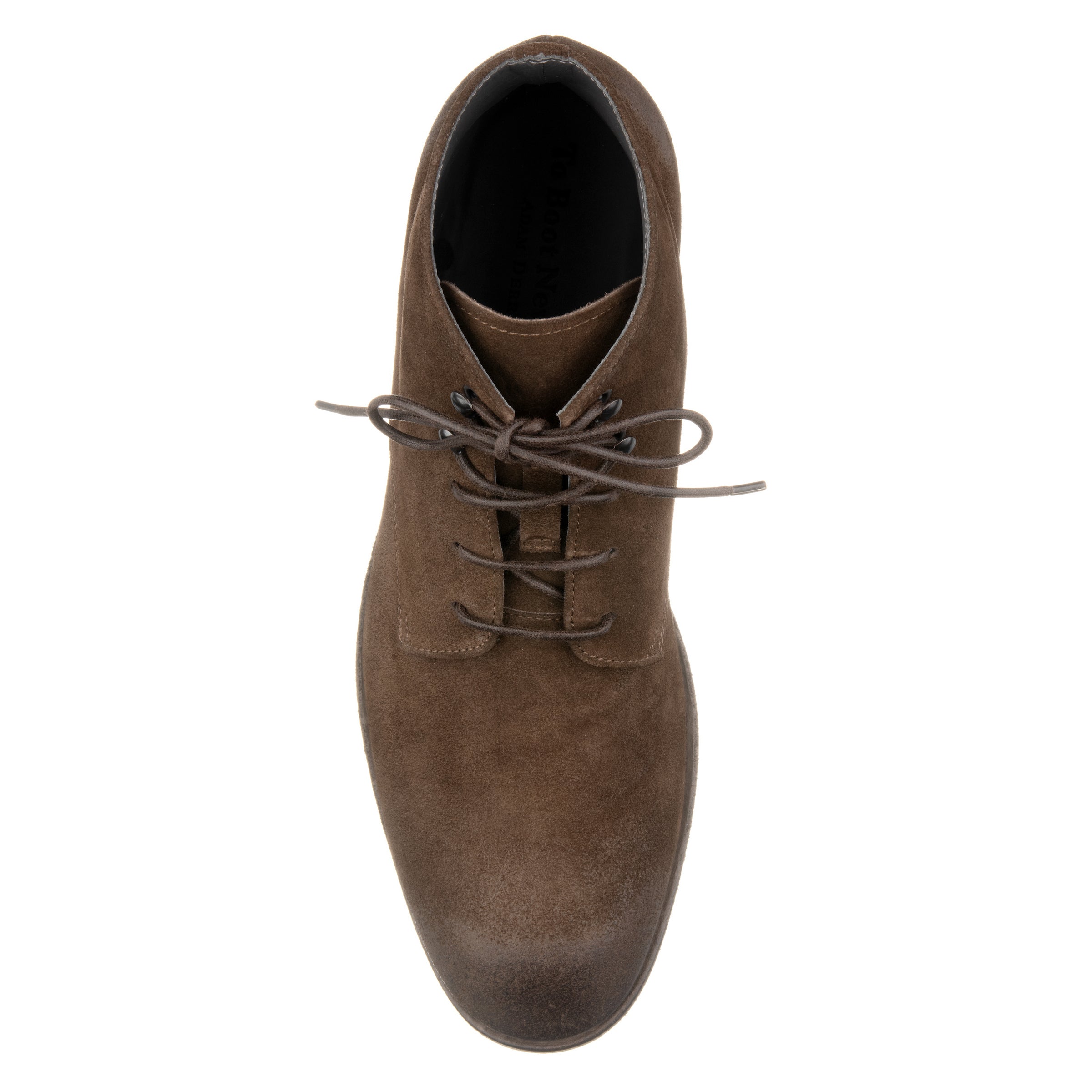 Jarreau Dark Brown Suede Plain Toe Lace Boot