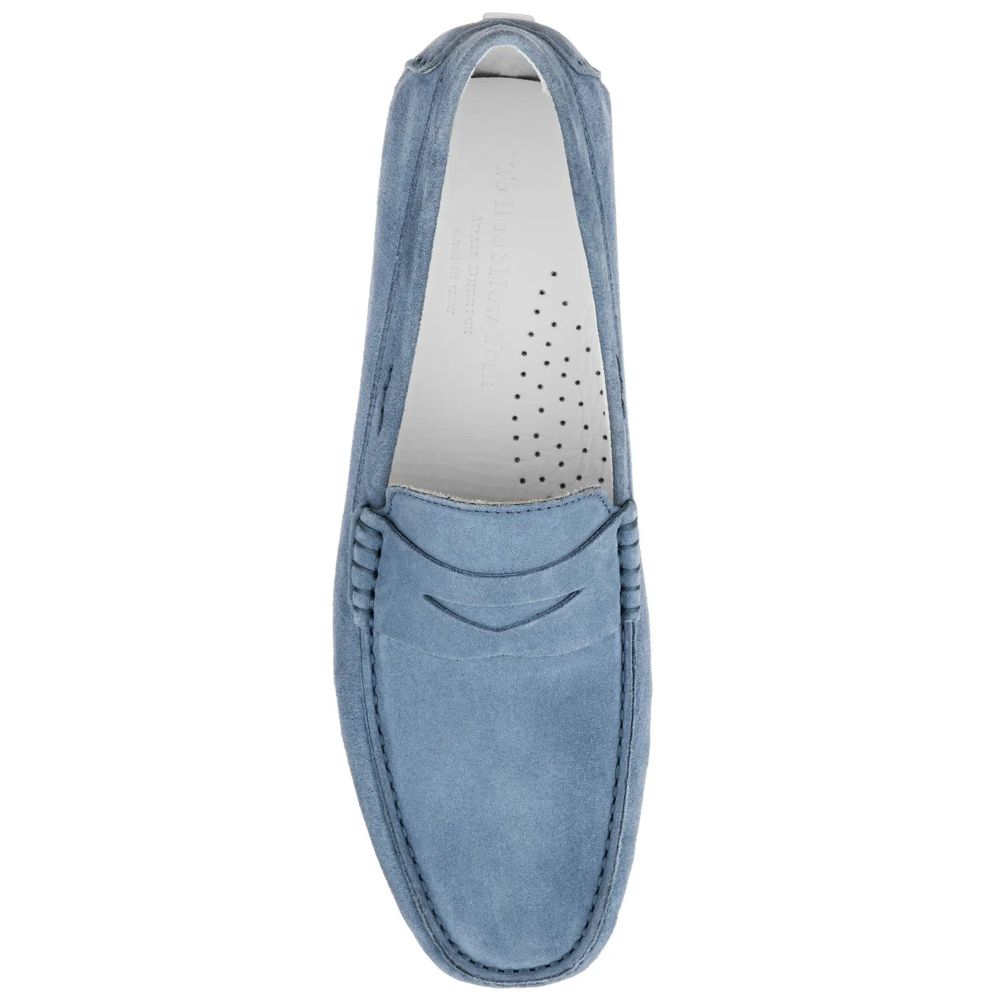 Idris Denim Suede Moccasin Driving Shoe by To Boot New York