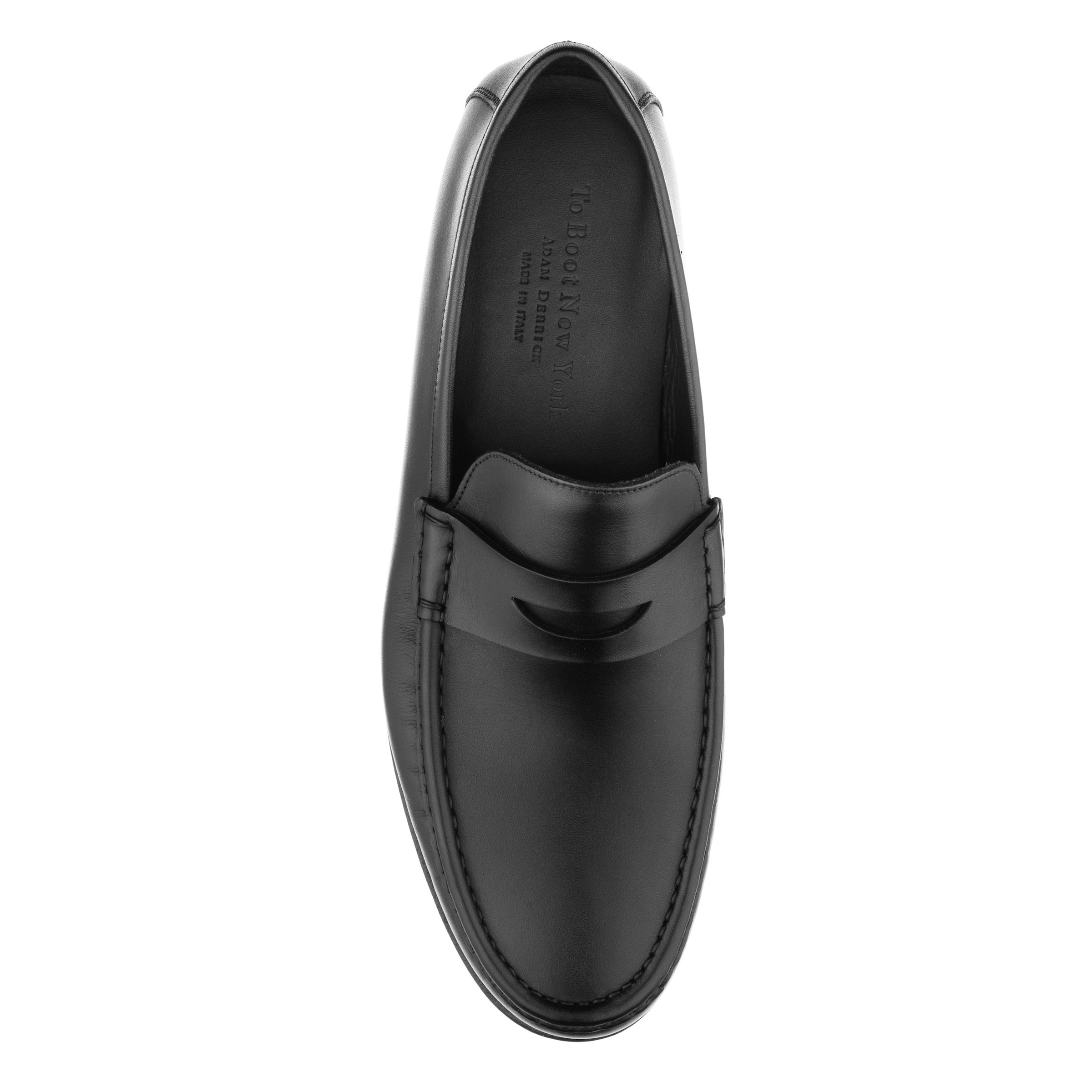 Clapton Black Calf Penny Loafer