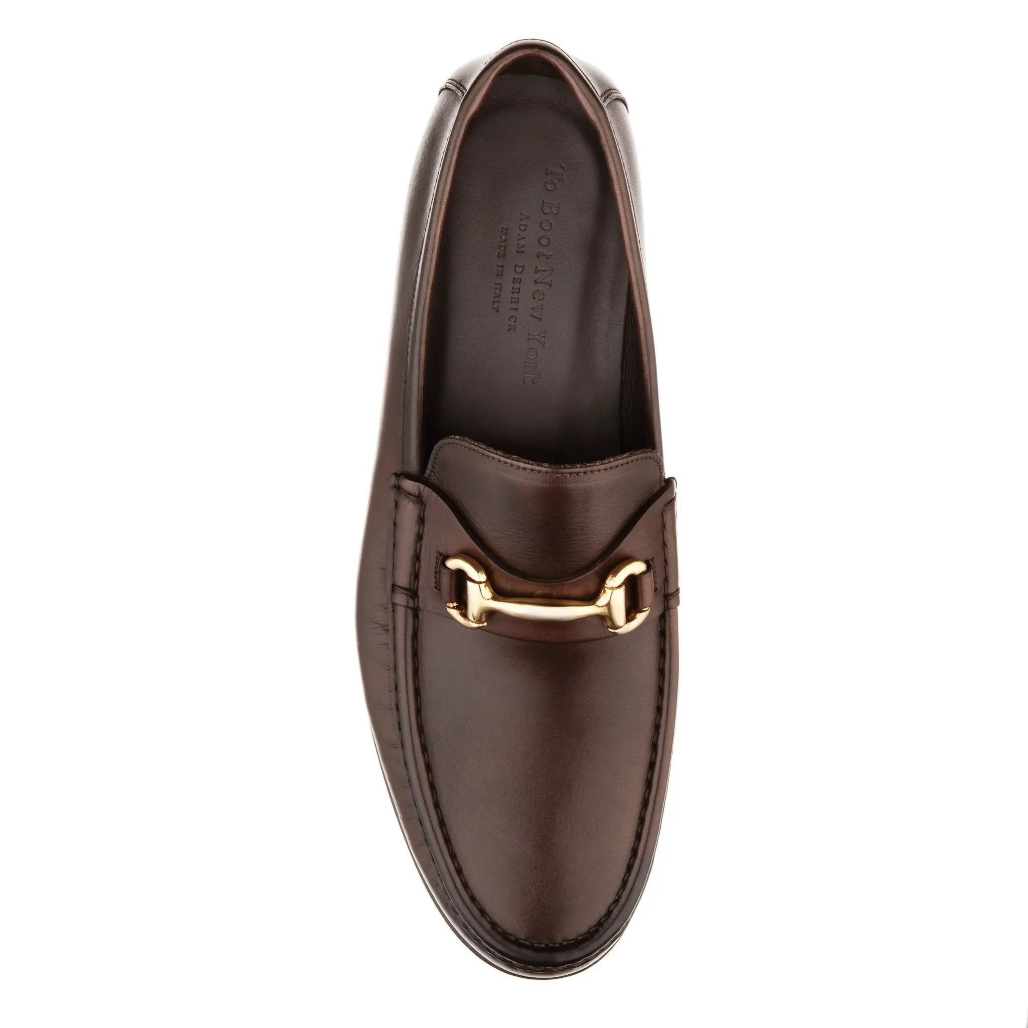 Watts Dark Brown Leather Bit Loafer by To Boot New York