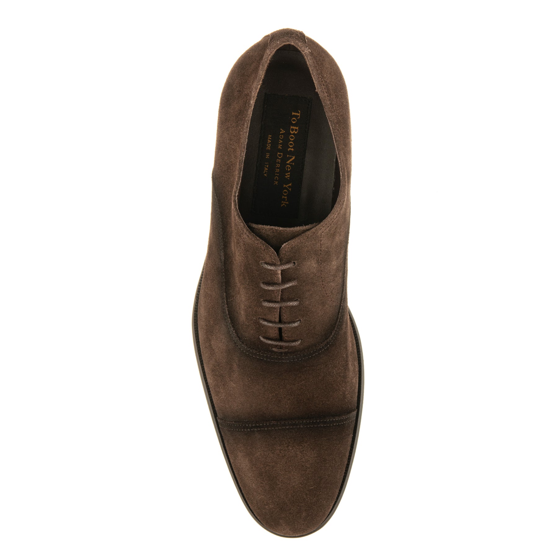 Kameron Dark Brown Suede Cap Toe