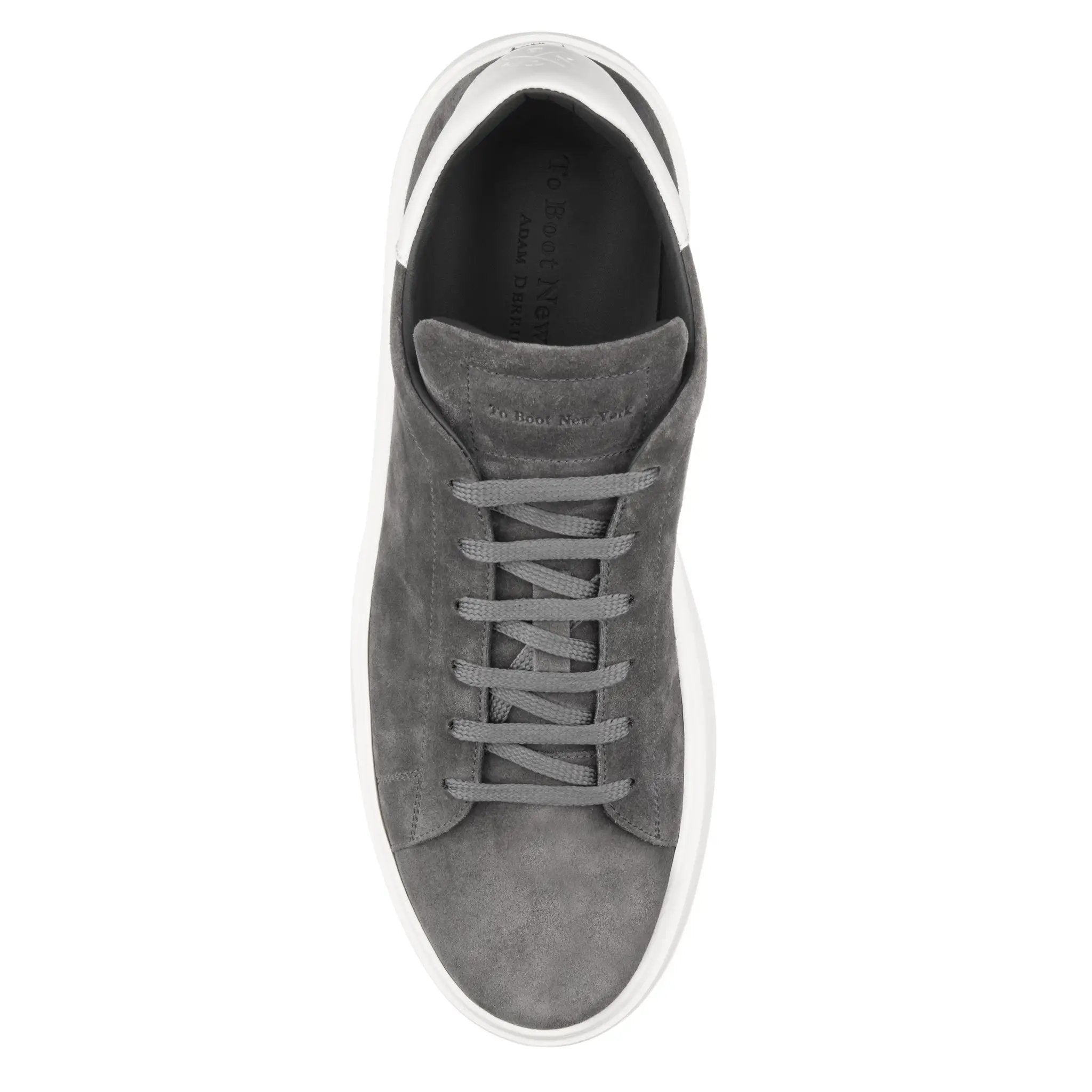 Mathis Grey/White Suede Sneaker by To Boot New York