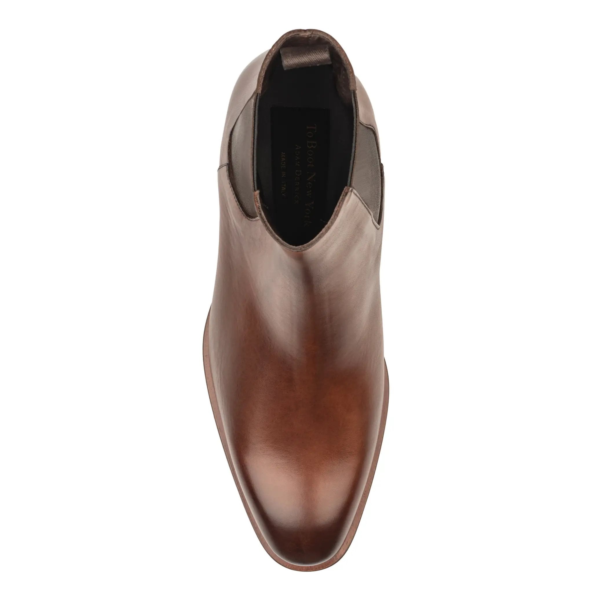 Myles Burnished Brown Calf Chelsea Boot by To Boot New York