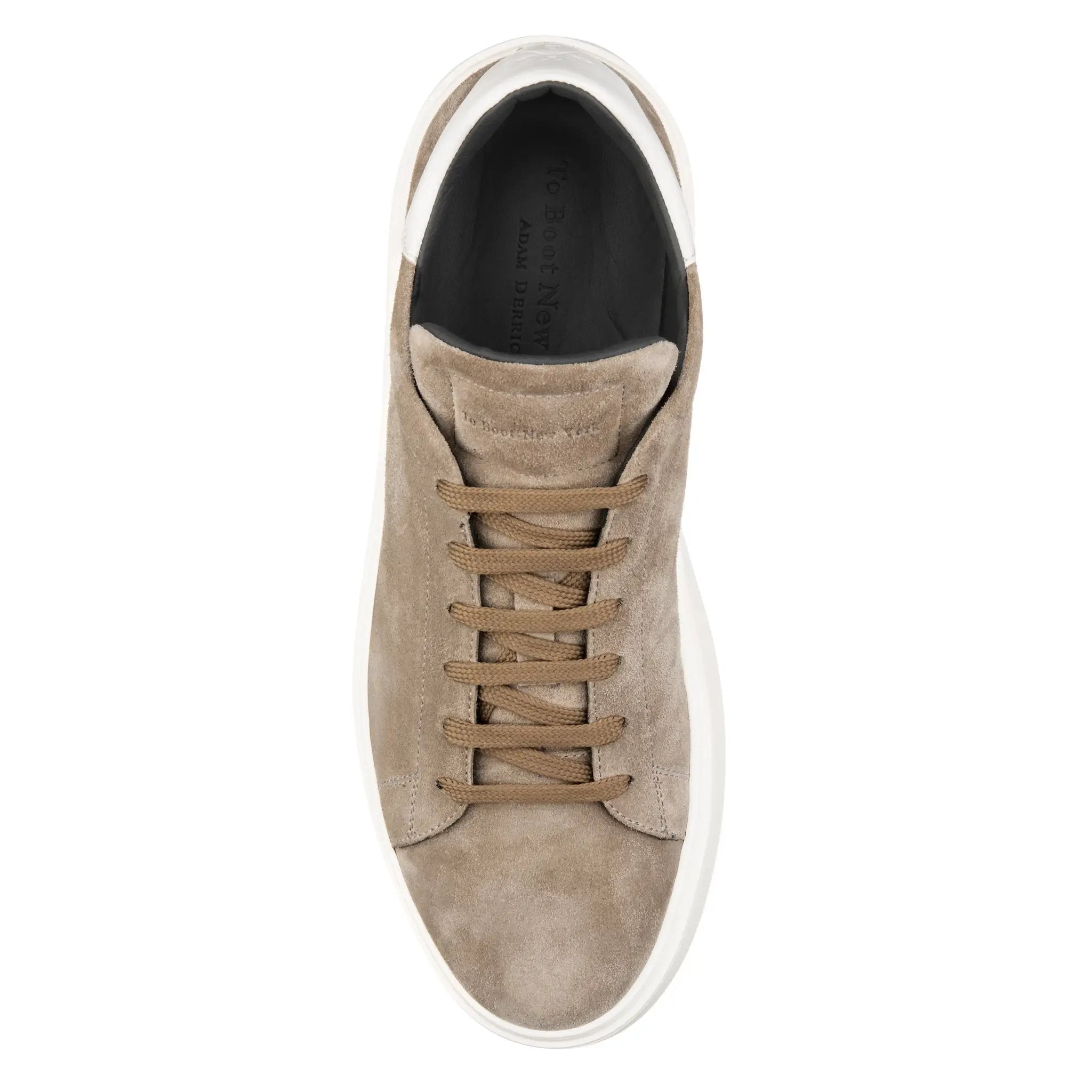 Mathis Taupe/White Suede Sneaker by To Boot New York