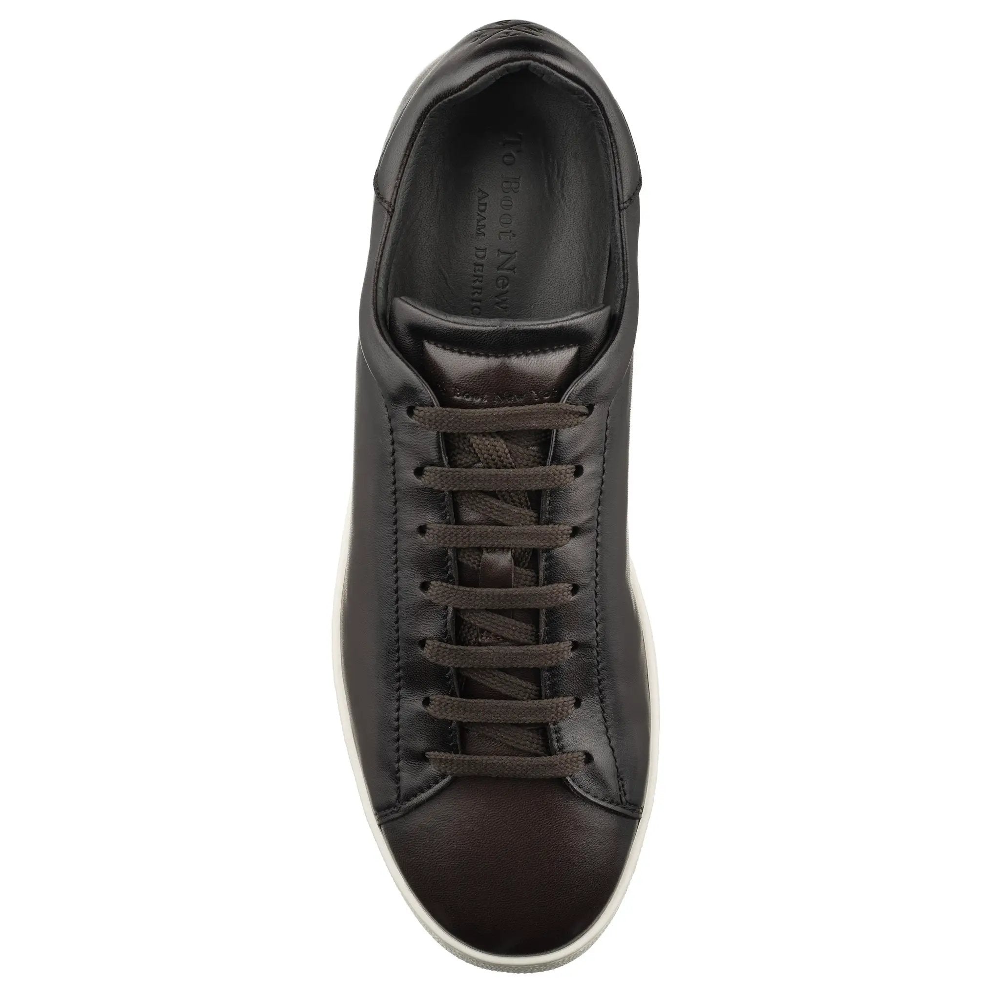Randolph Coffee Bean Nappa Soft Calf Leather Sneaker by To Boot New York