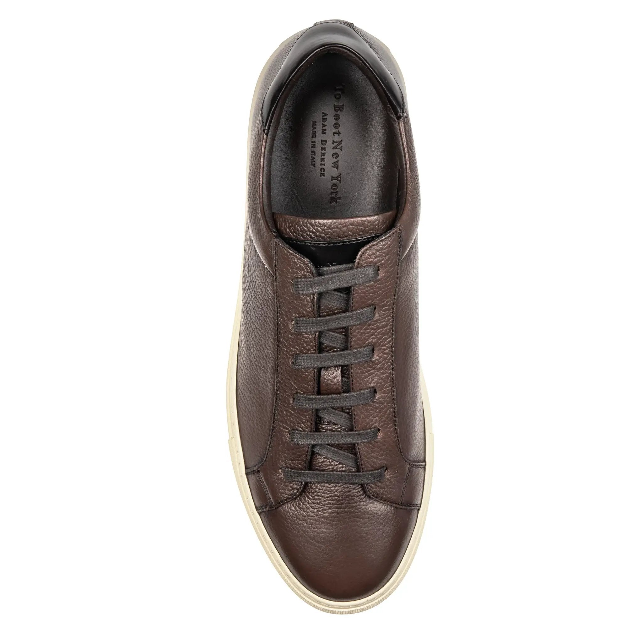 Bloom Brown Full Grain Leather Sneaker by To Boot New York