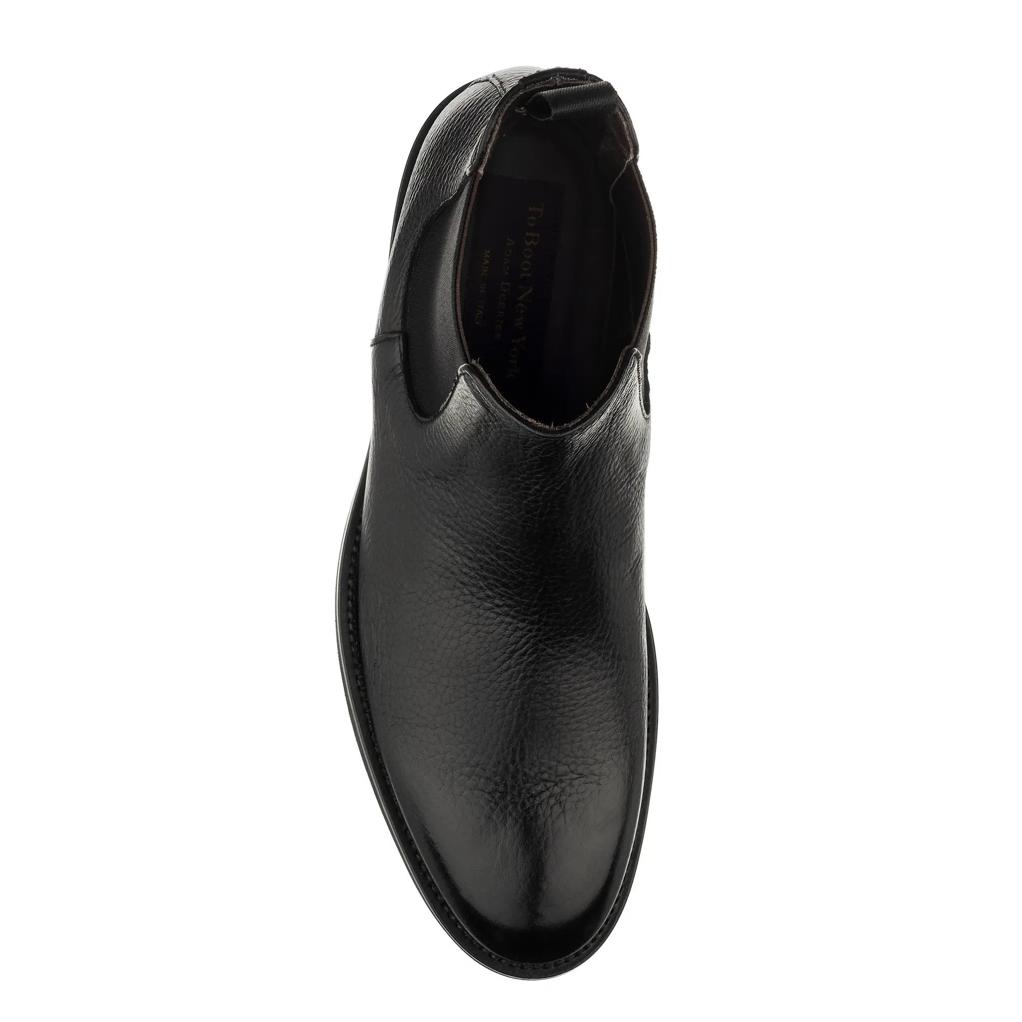 Leon Black Deerskin Chelsea Boot by To Boot New York