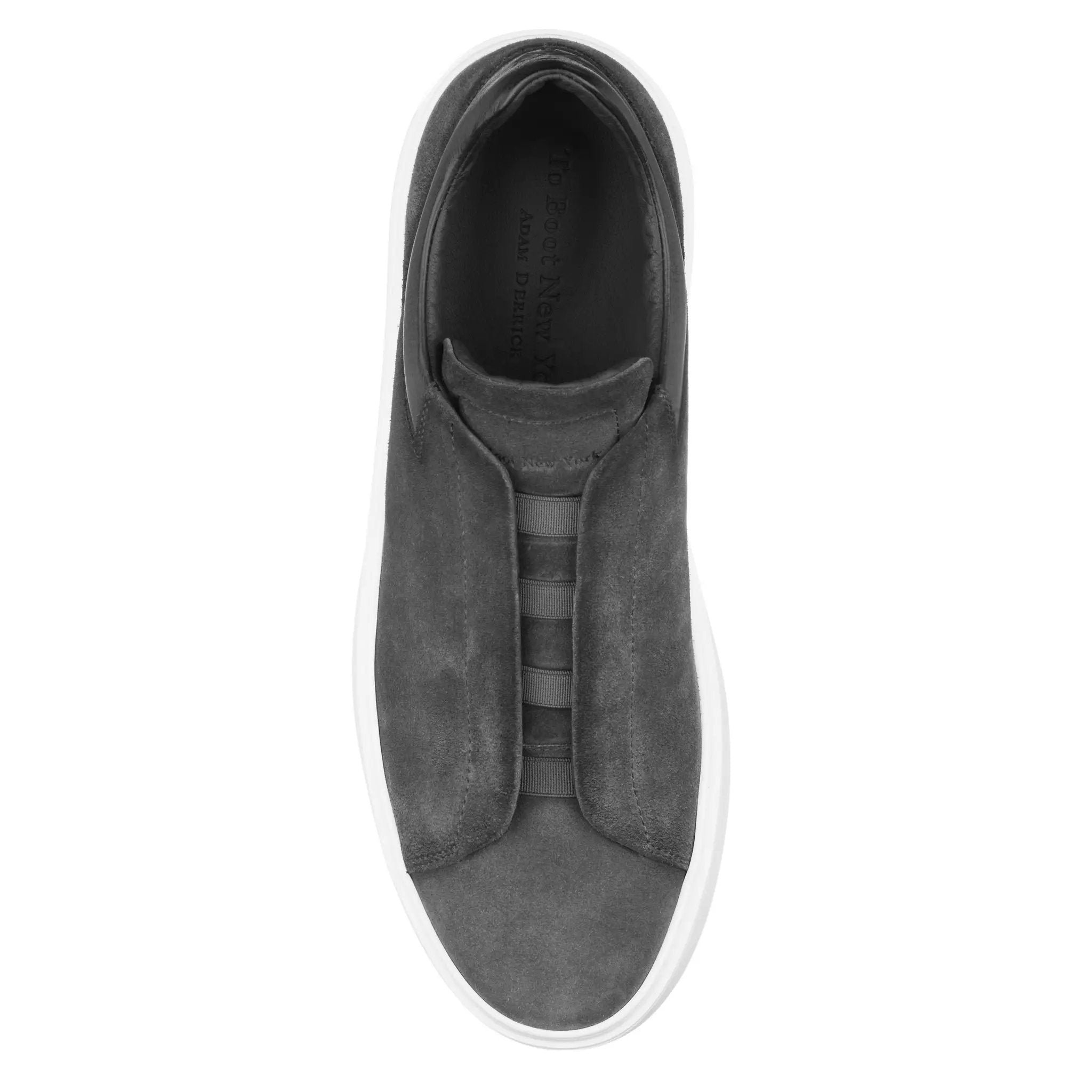Campion Grey Aero Suede Elastic Slip-On Sneaker by To Boot New York