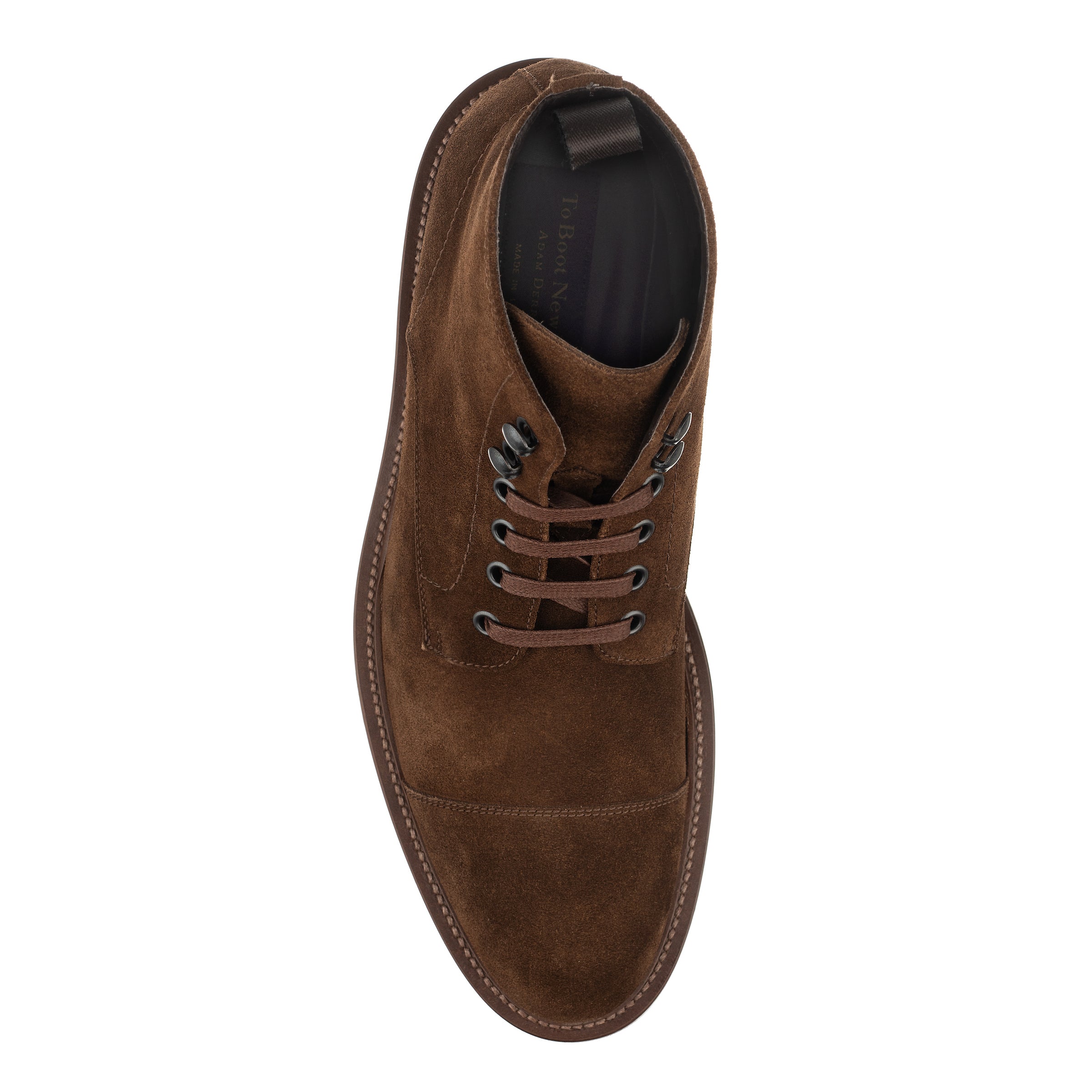 Lynfield Brown Suede Cap Toe Boot