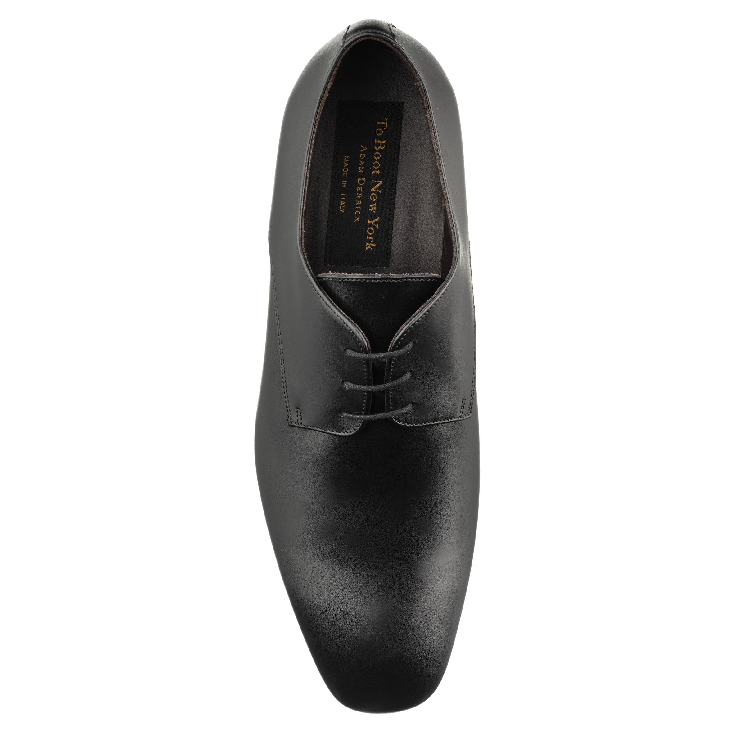 Fleming Black Calf Leather Lace-Up Oxford Dress Shoe