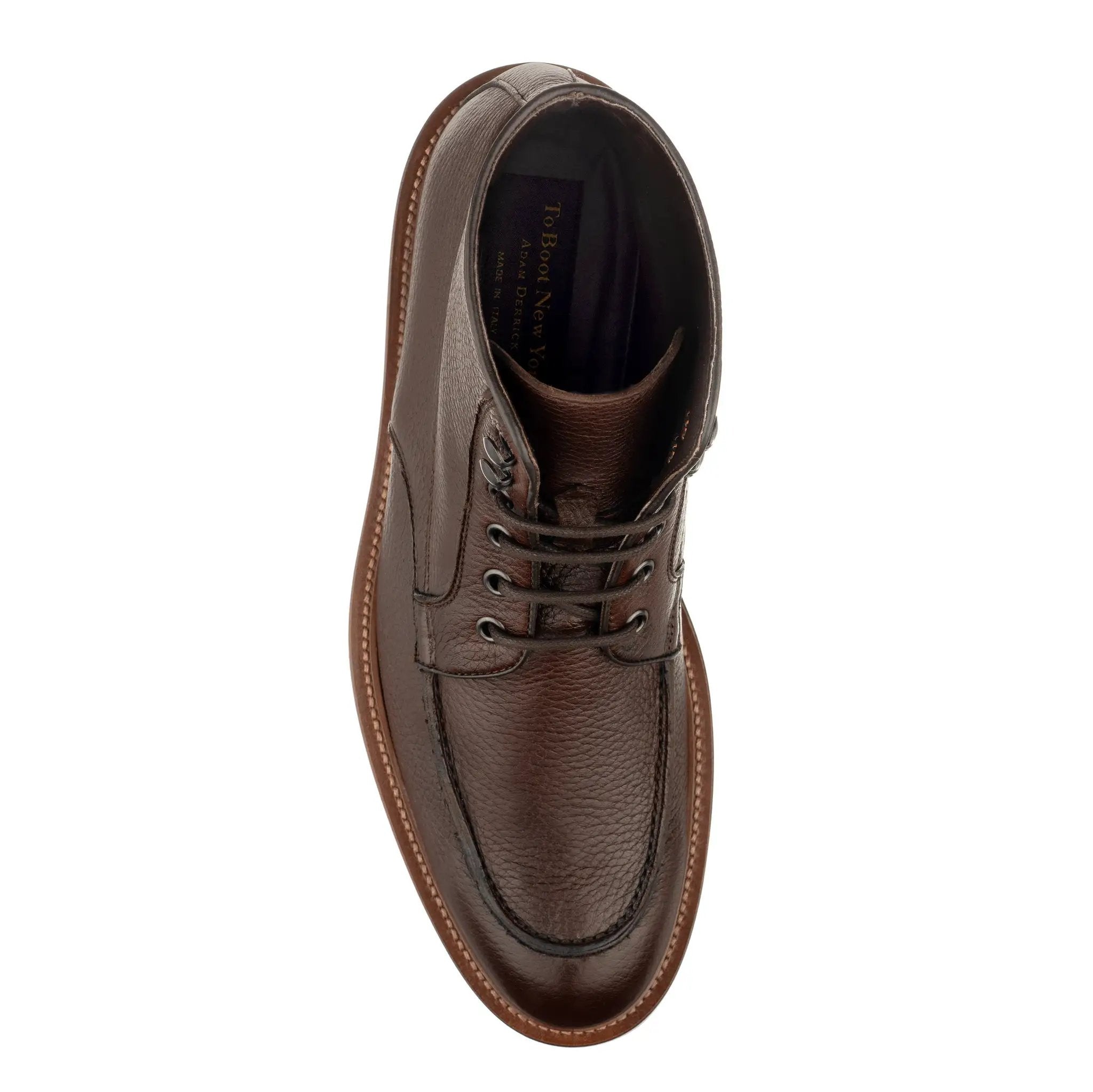 Freddie Brown Deerskin Apron-Toe Lace Boot by To Boot New York