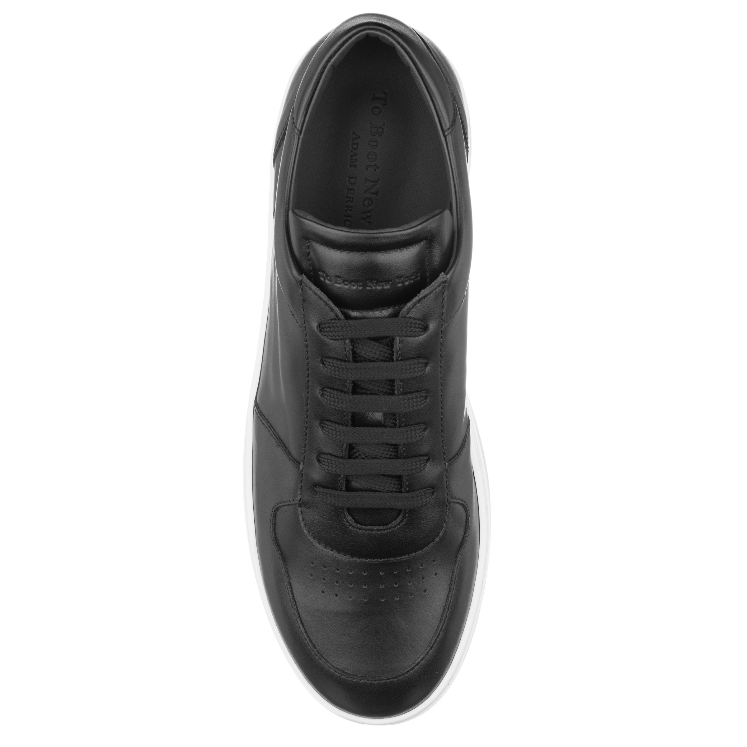 Colin Black Leather Court Sneaker