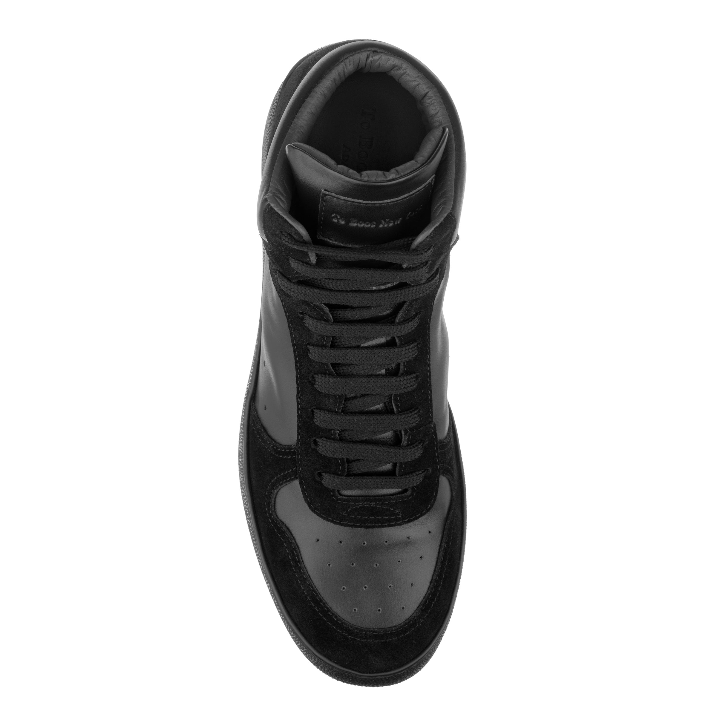 Thomson Black/Black High-Top Sneaker