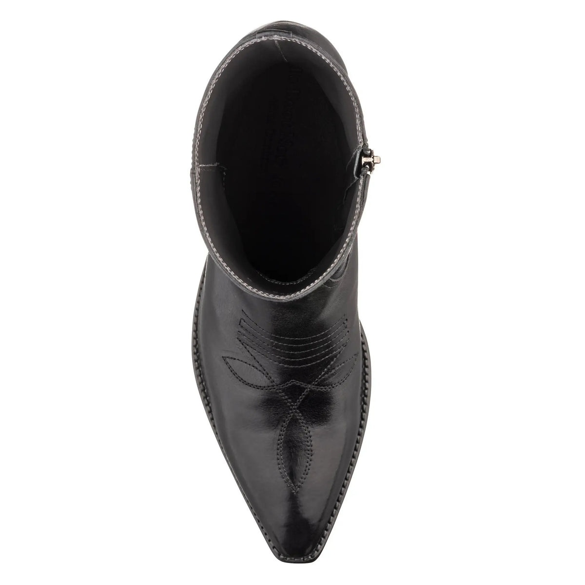 Deacon Black Calf Leather Western Boot by To Boot New York