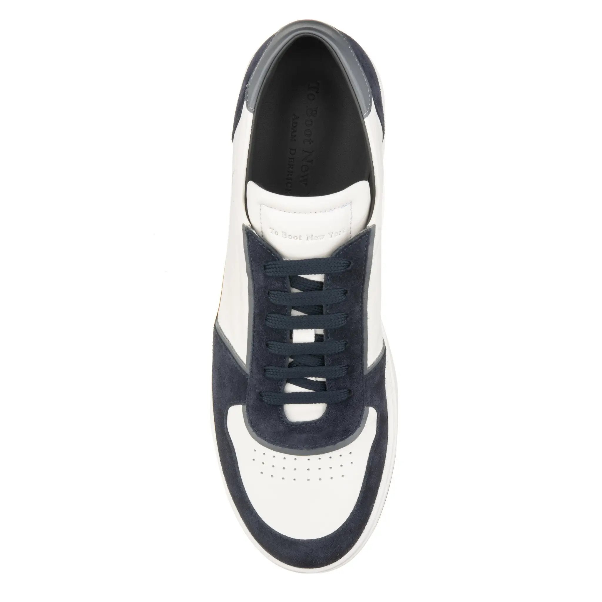 Lennon White/Navy/Grey Court Sneaker by To Boot New York