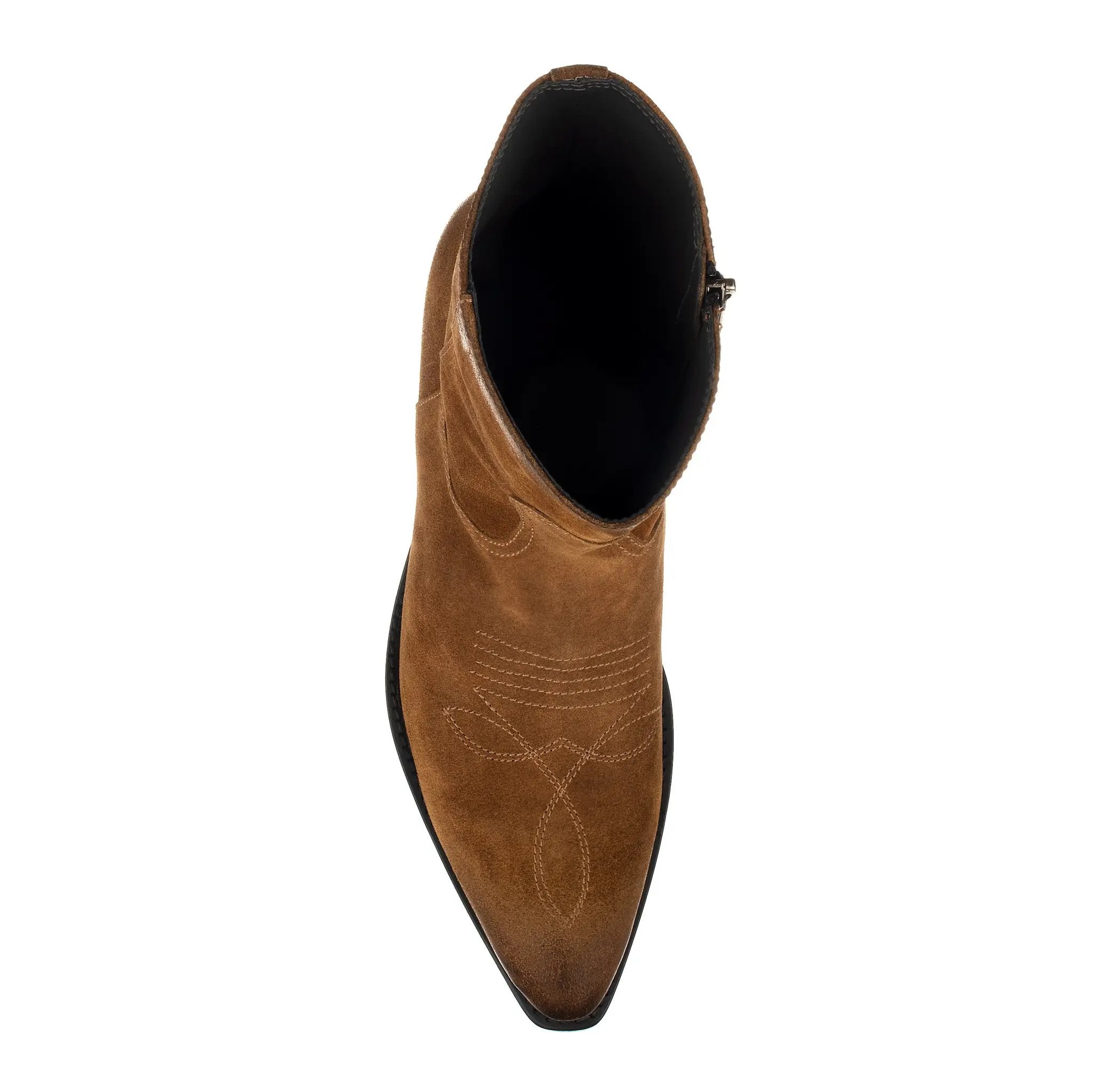 Atticus Whiskey Suede Western Zip Boot by To Boot New York