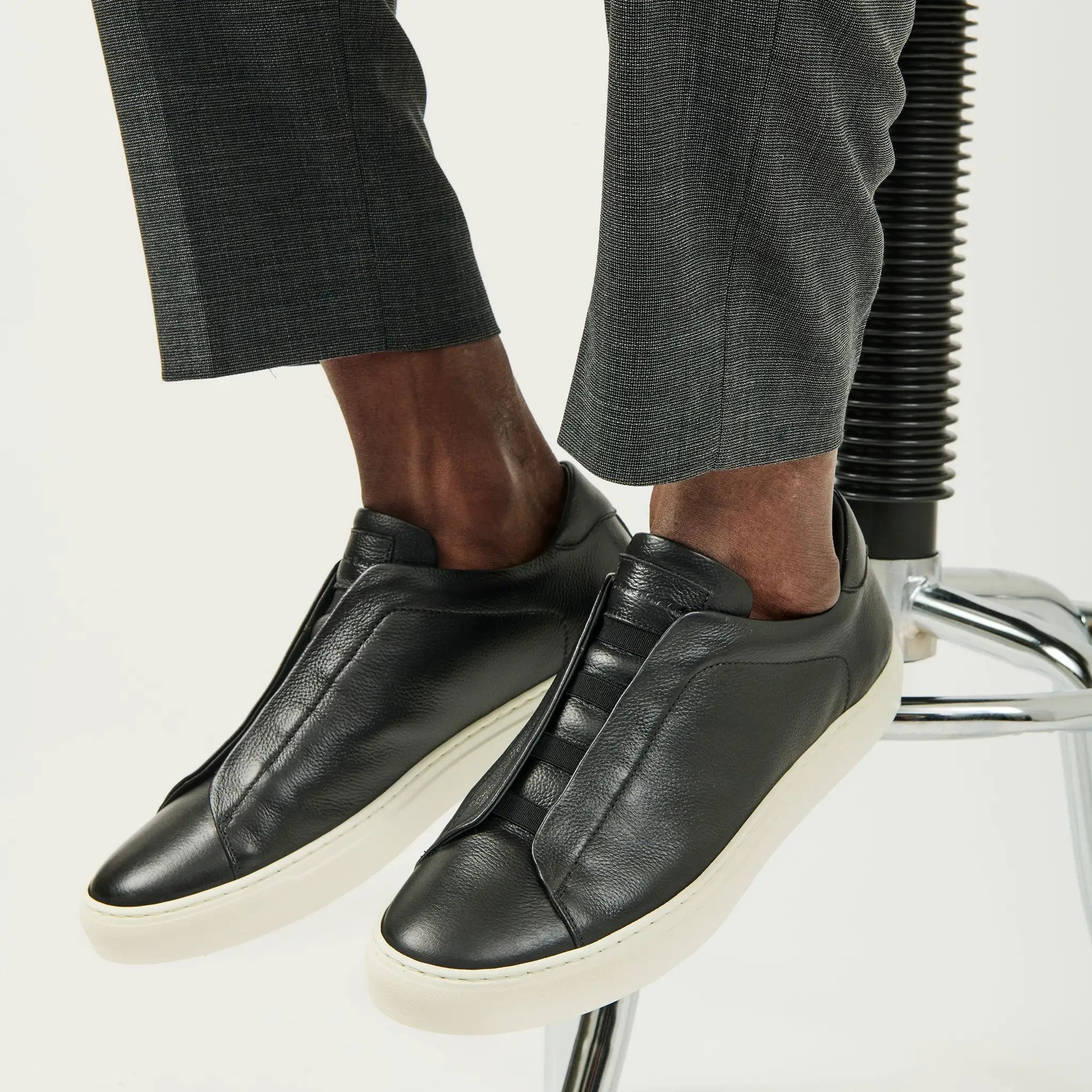 Bolla Black Full Grain Calf Sneaker by To Boot New York