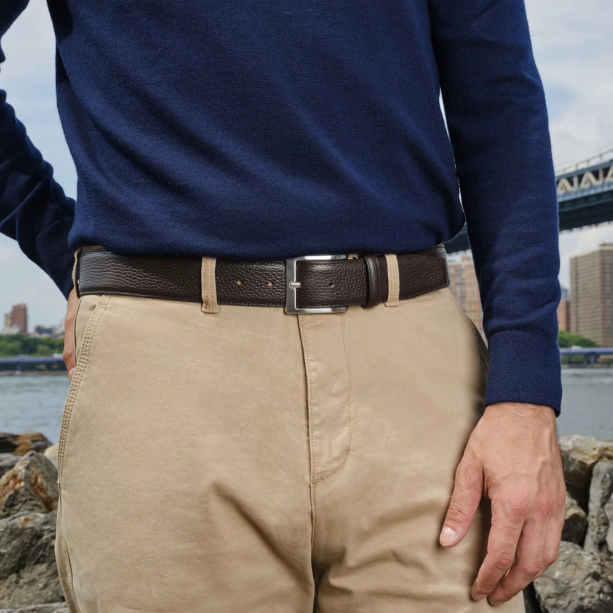 Dark Brown Grain Belt by To Boot New York