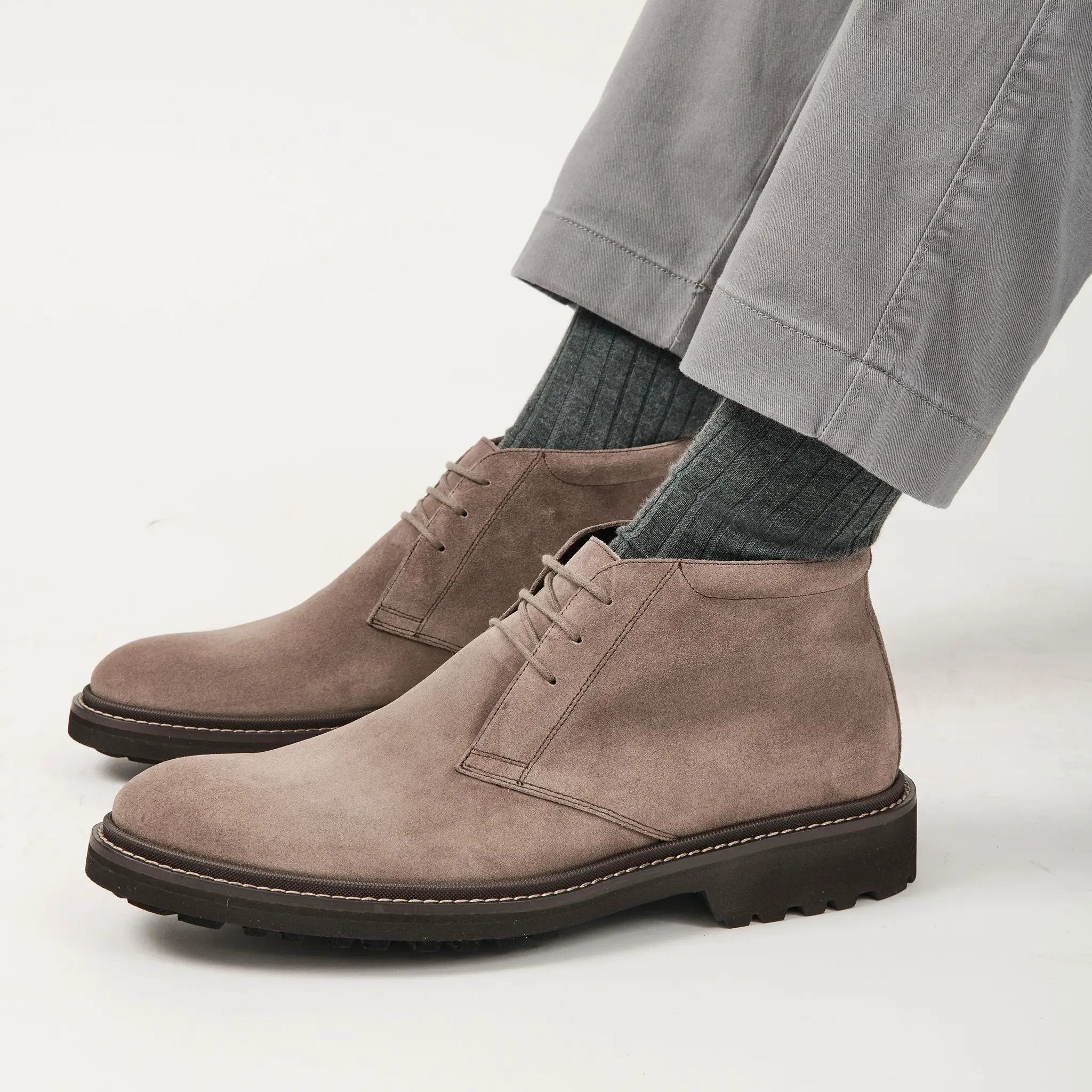 Javier Taupe Suede Chukka Desert Boot by To Boot New York