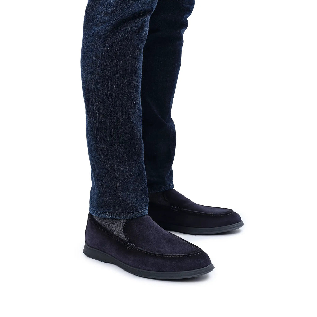 Kendall Navy Blue Aero Suede Luxury Casual Loafer by To Boot New York