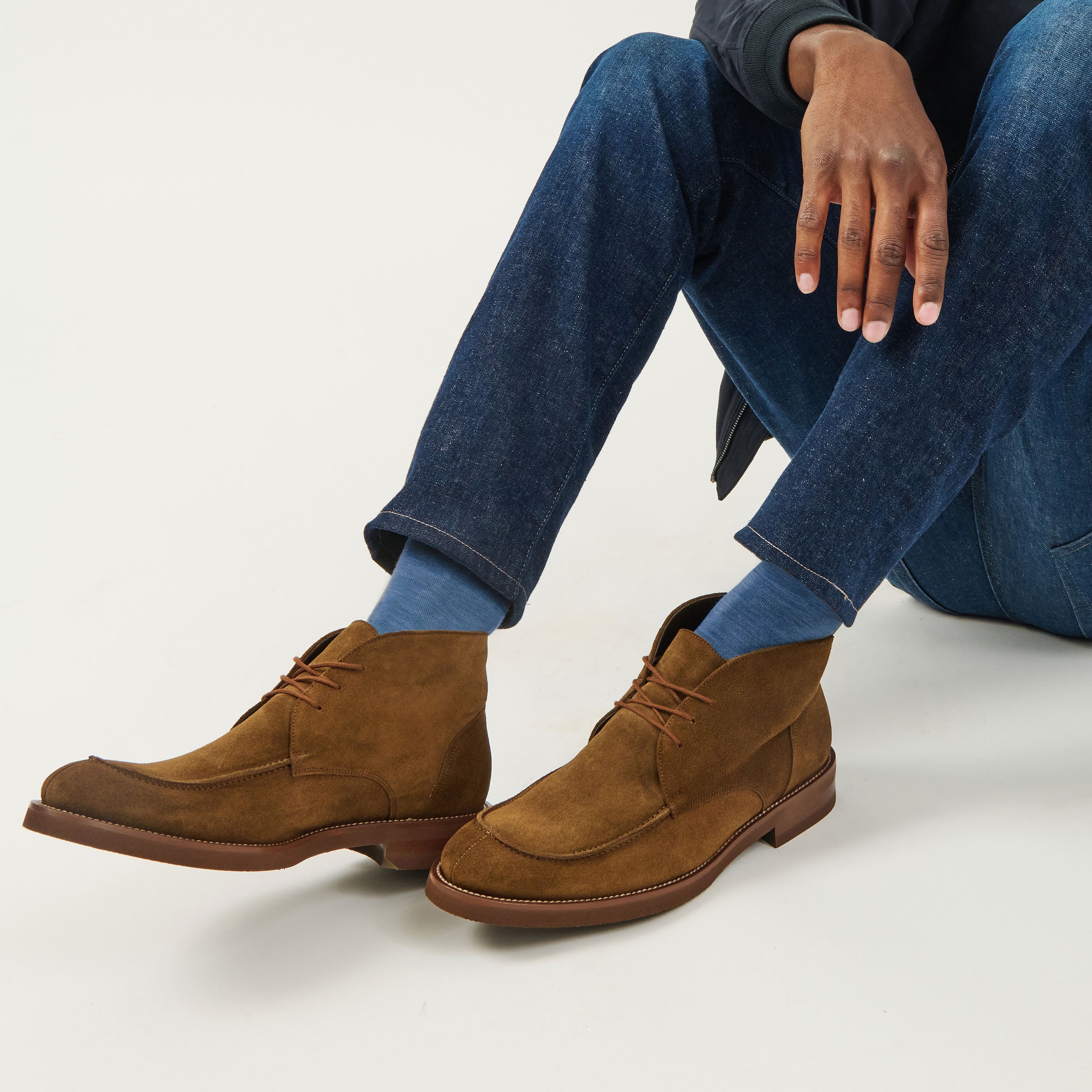 Parker Mid Brown Suede Lace Boot