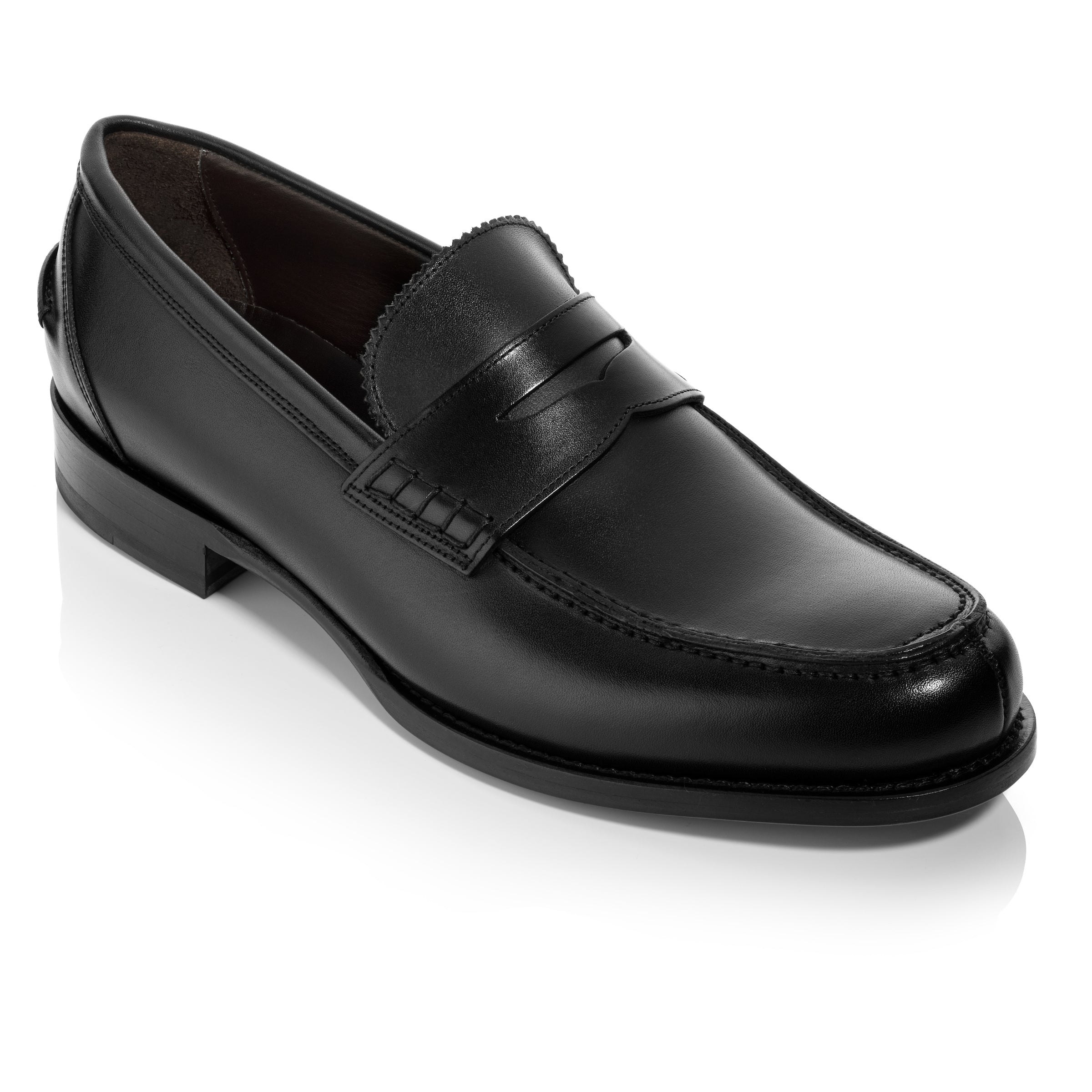Levanzo Black Calf Penny Loafer