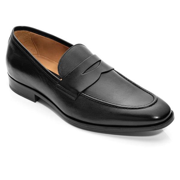 Tesoro Black Calf Men's Slip-On Penny Loafer