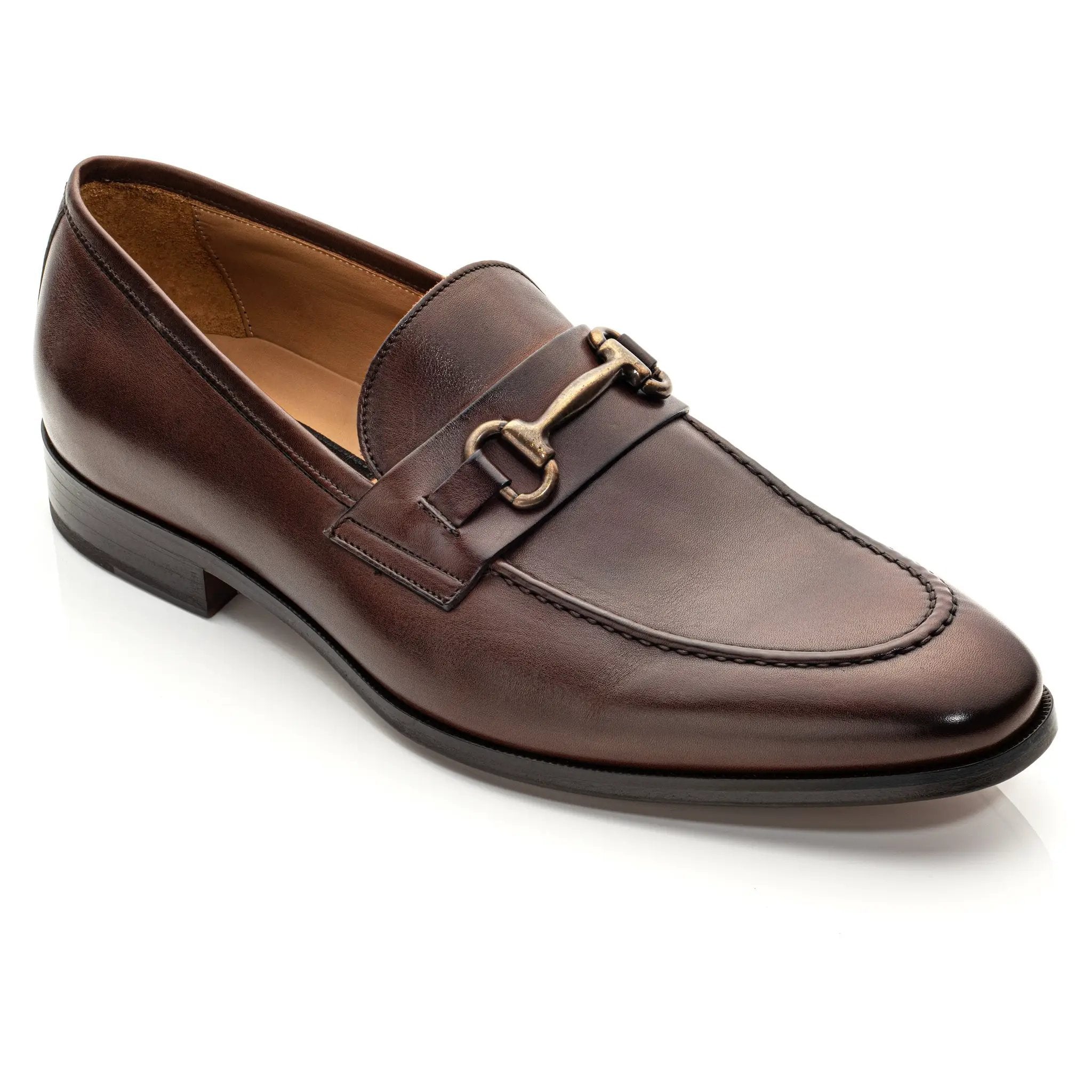 Forio Dark Brown Calf Bit Loafer by To Boot New York
