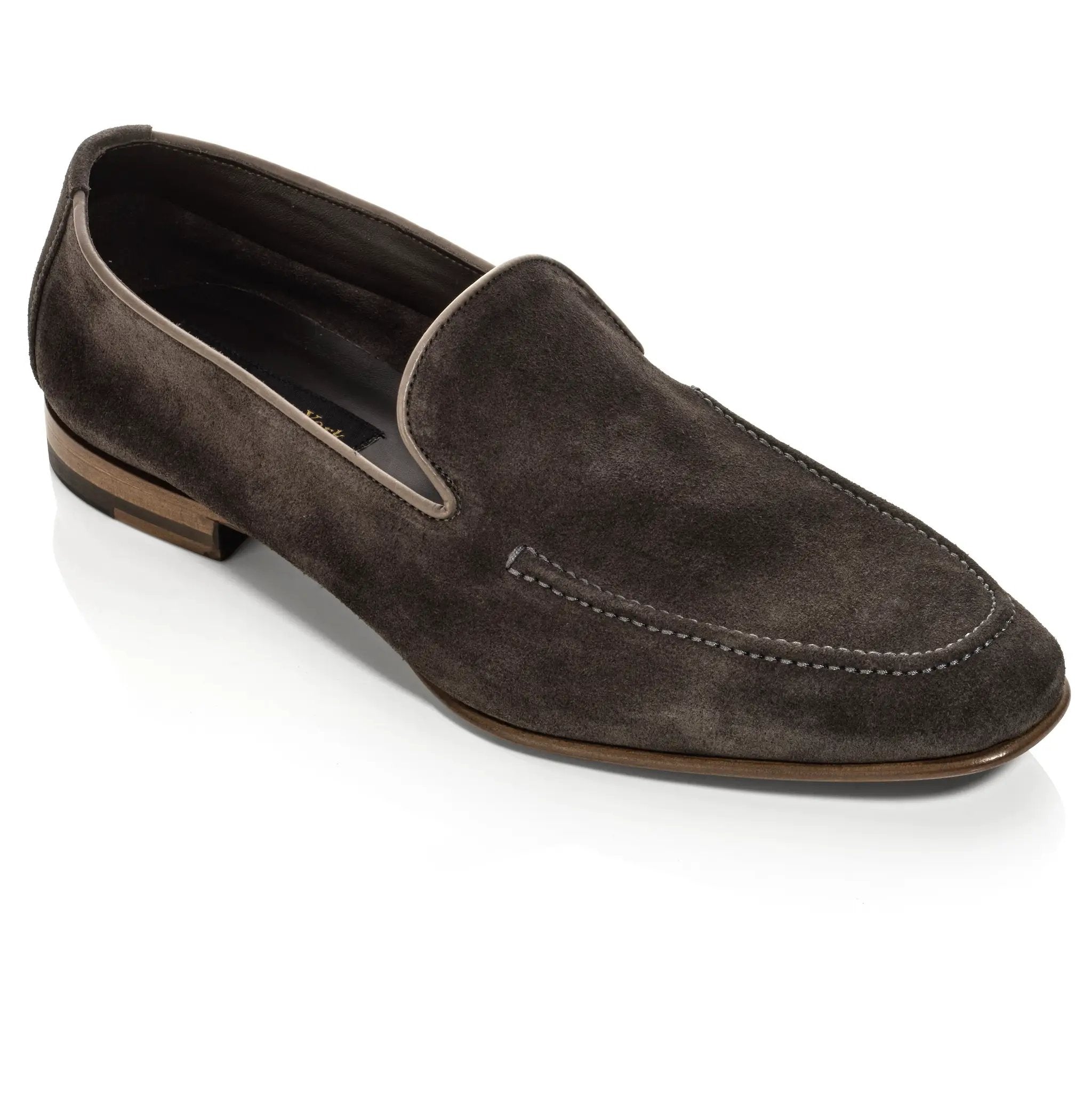 Beamon Anthracite Suede Slip-On Loafer by To Boot New York